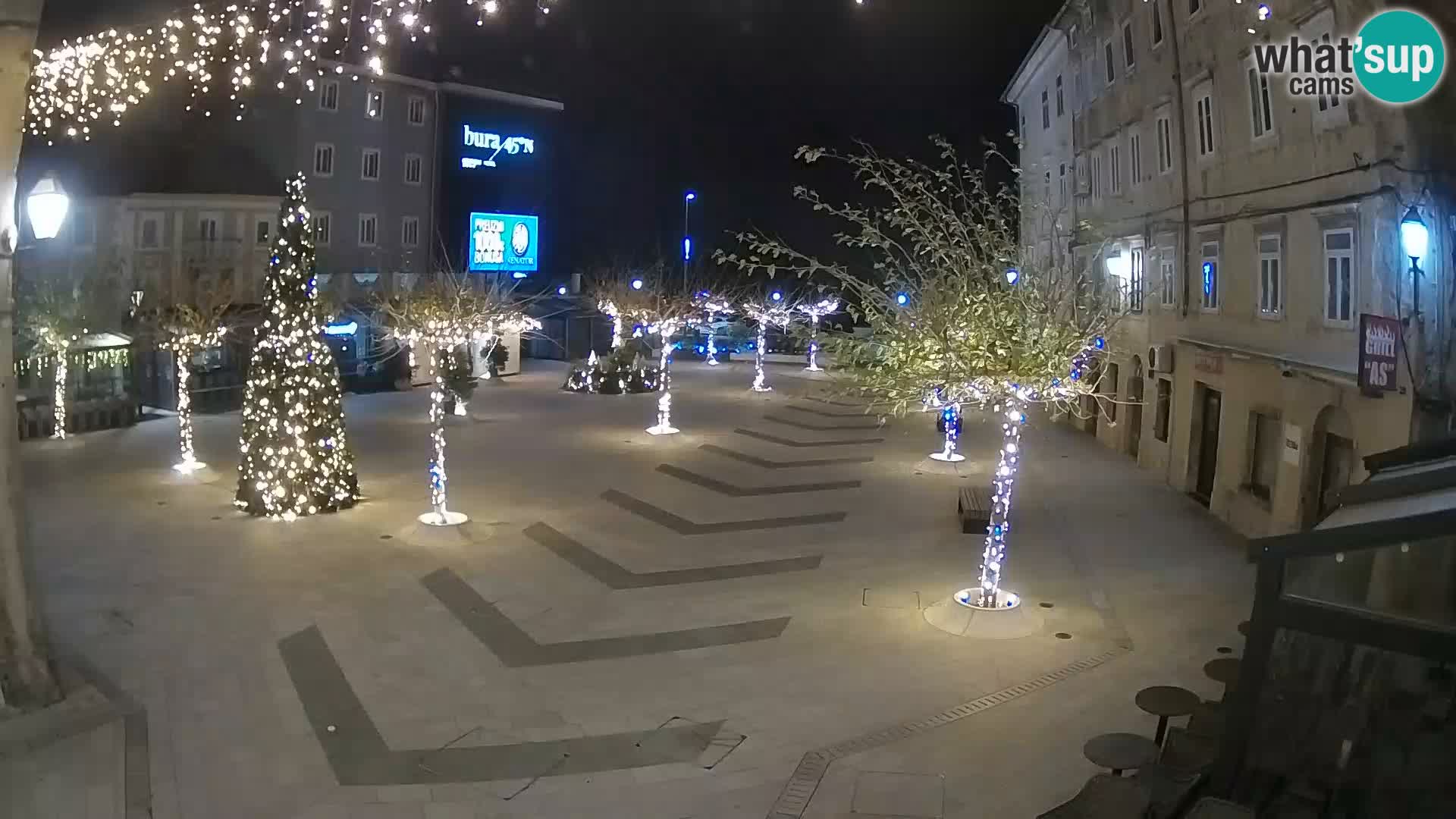 Centre de la ville de Senj – Place Pavlin – Live Cam Dalmatie
