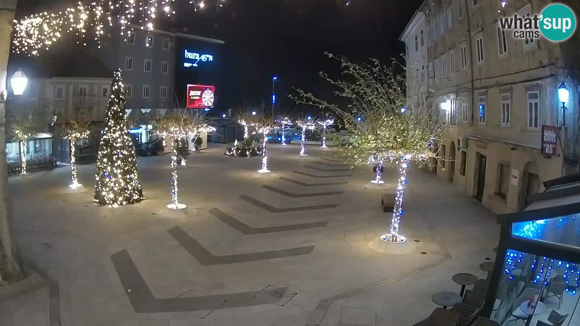Centro della città di Senj – Piazza Pavlin – Live Cam Dalmazia
