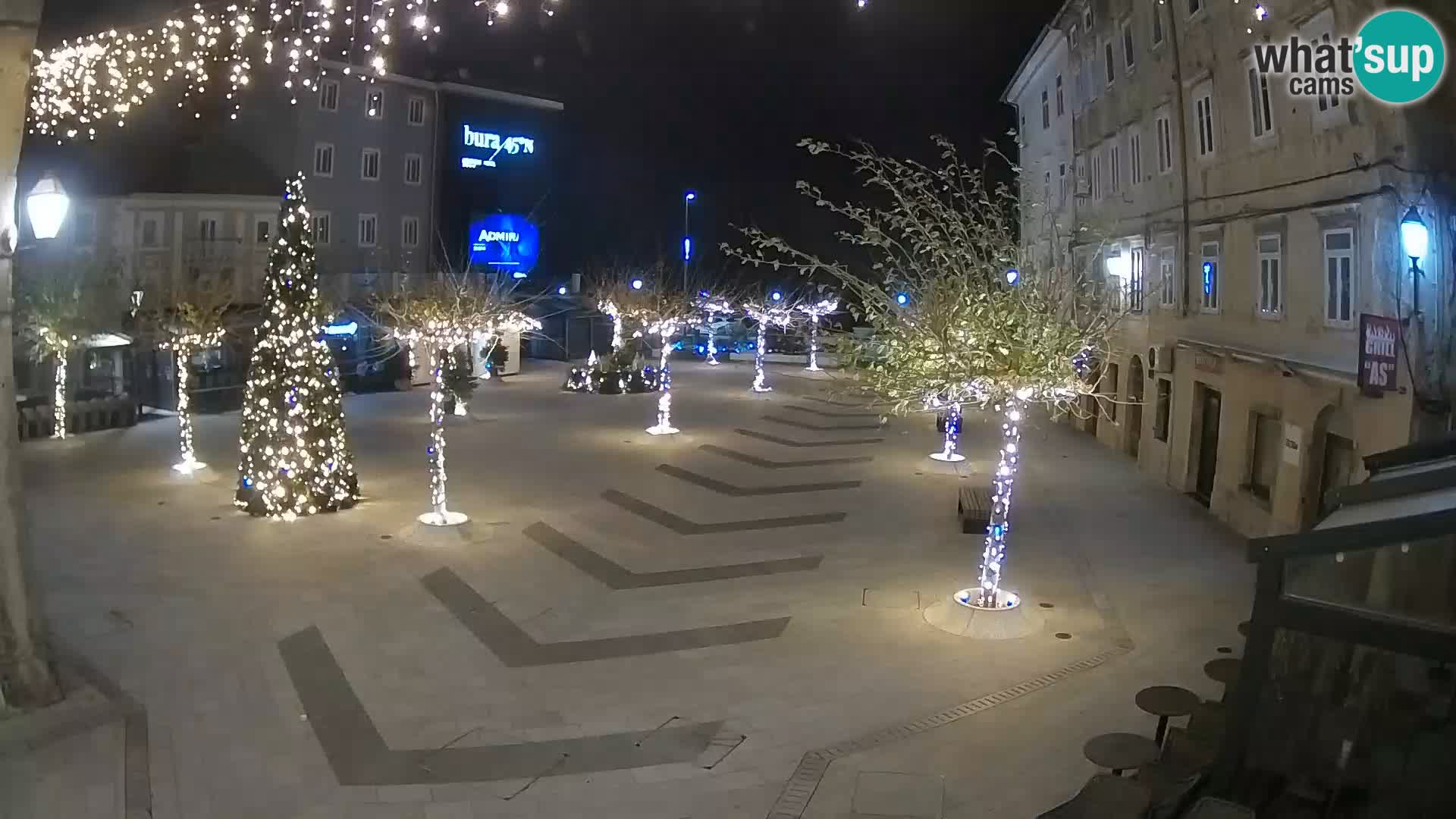 Center of Senj city – Pavlin square – Live Cam Dalmatia