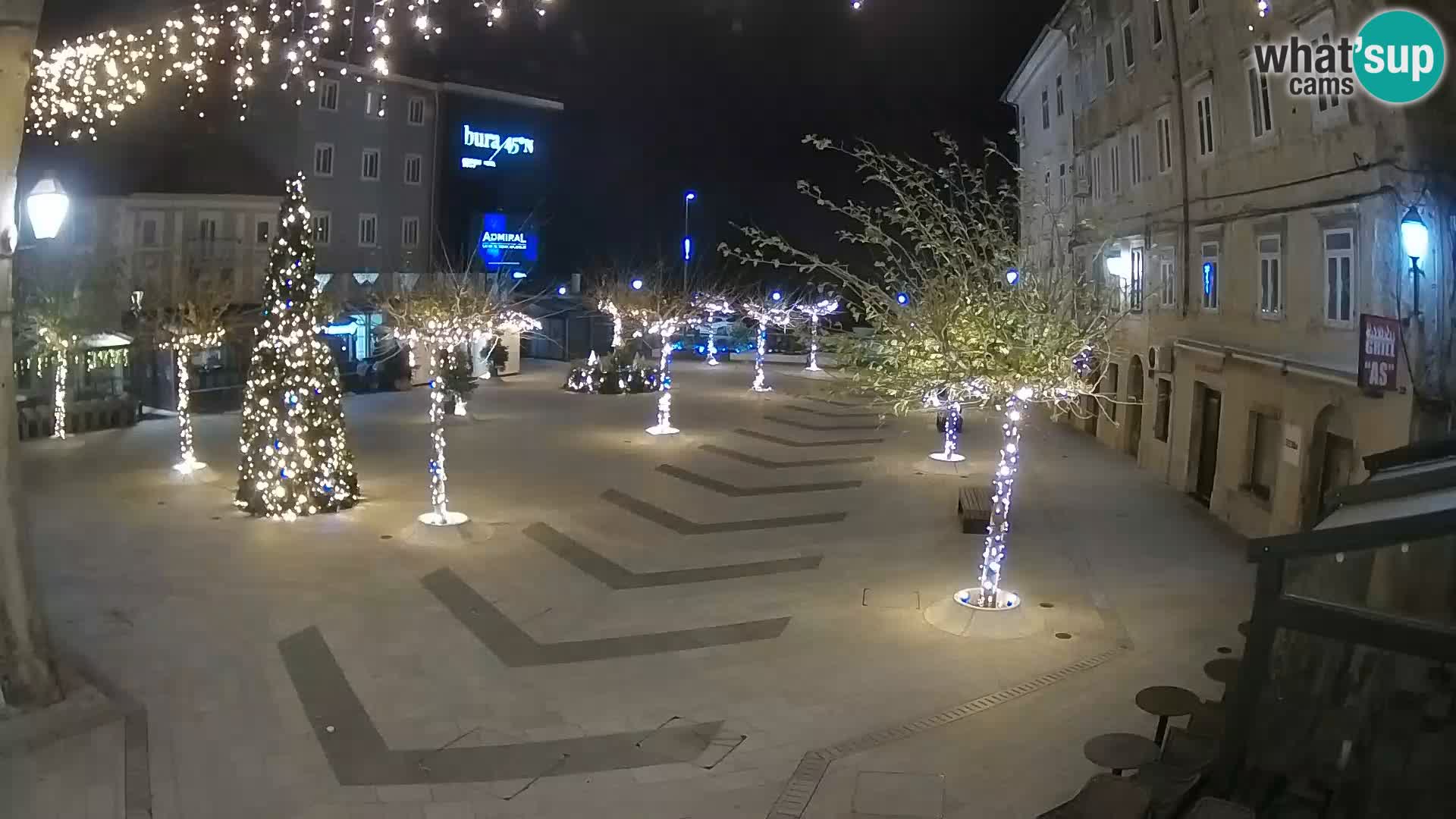 Center of Senj city – Pavlin square – Live Cam Dalmatia