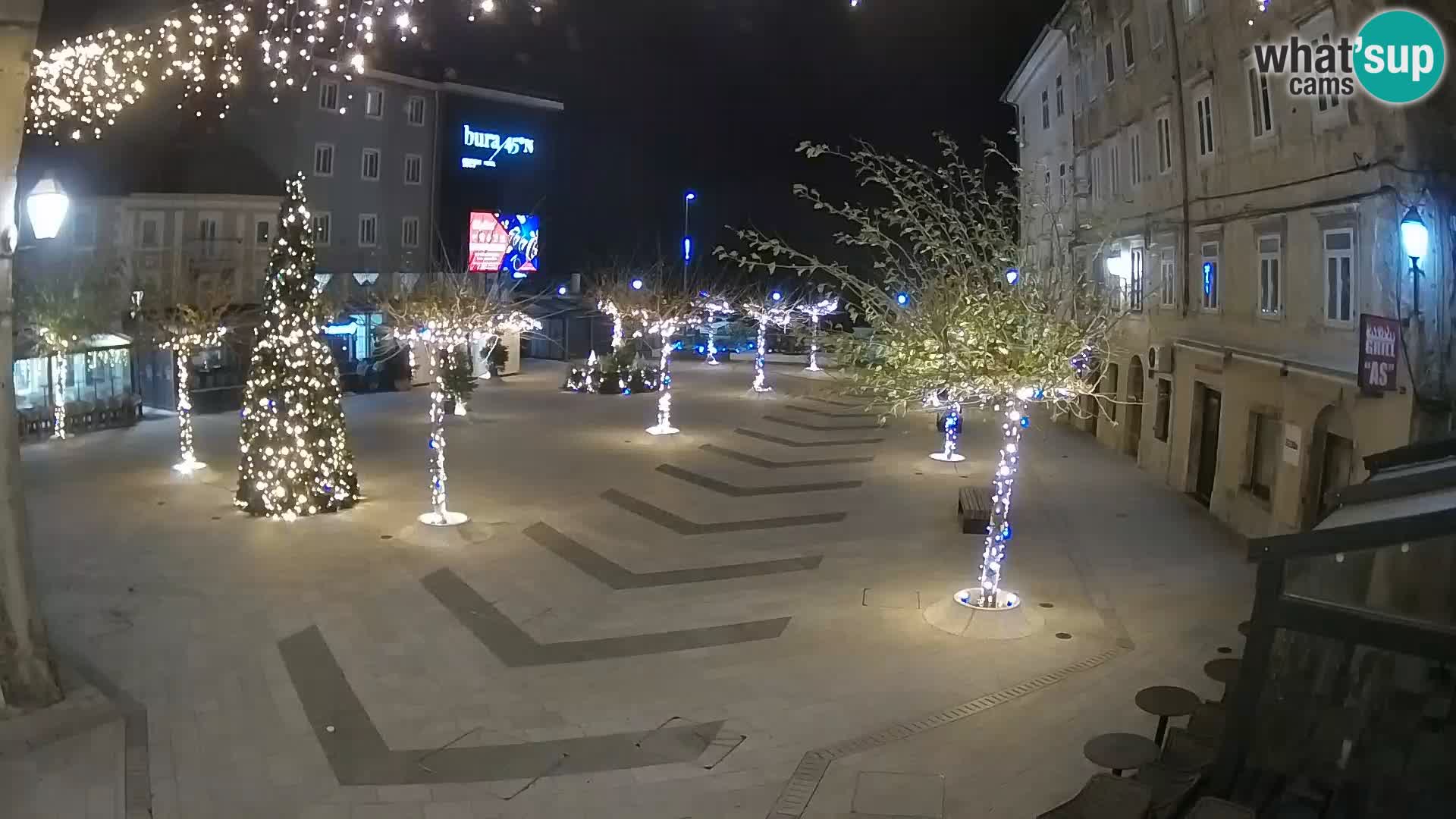 Center of Senj city – Pavlin square – Live Cam Dalmatia