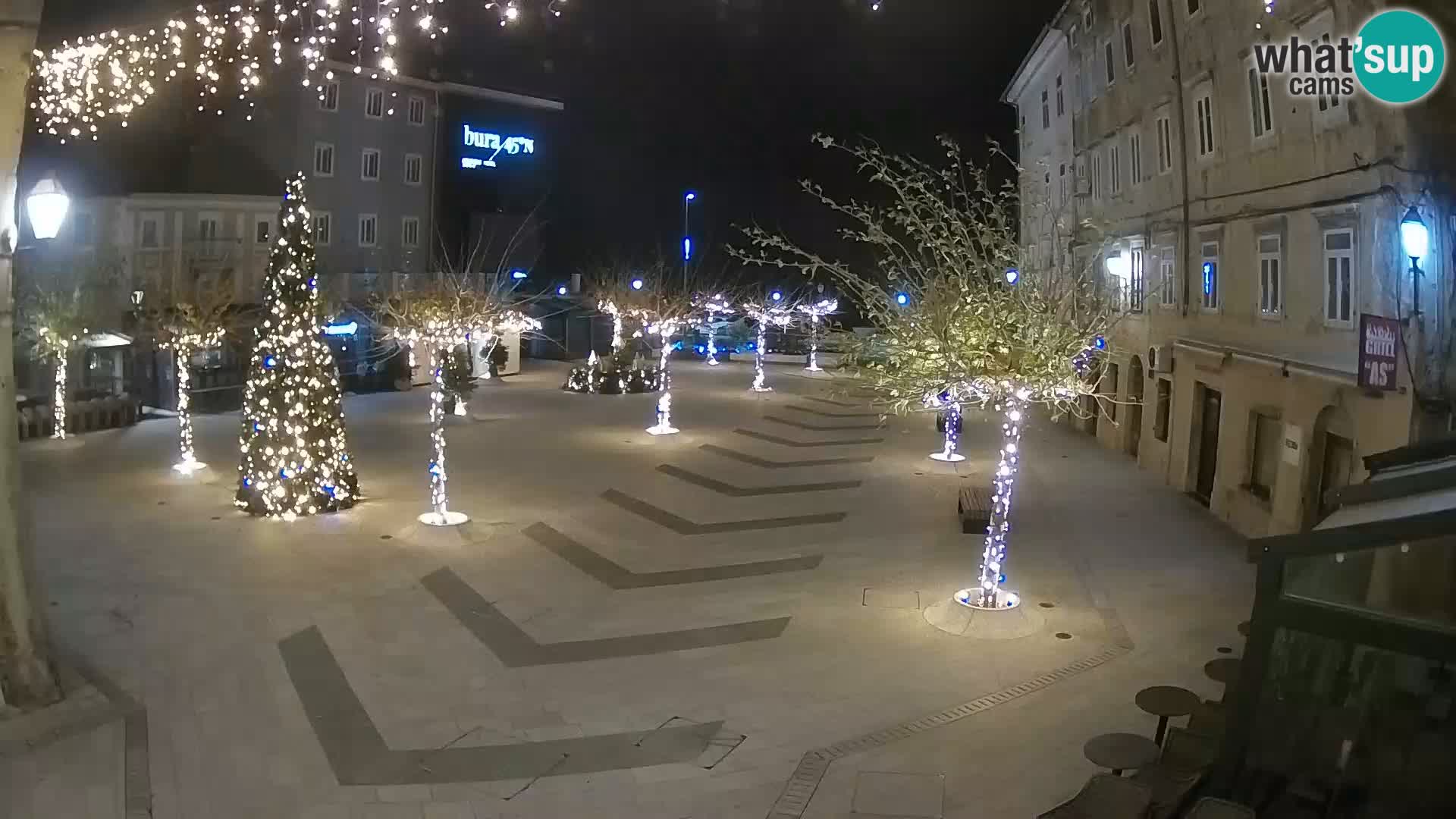 Centro della città di Senj – Piazza Pavlin – Live Cam Dalmazia