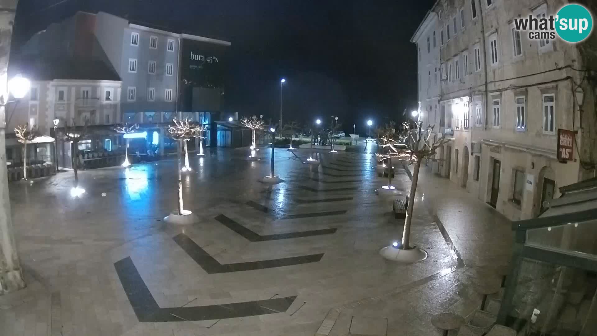 Center of Senj city – Pavlin square – Live Cam Dalmatia