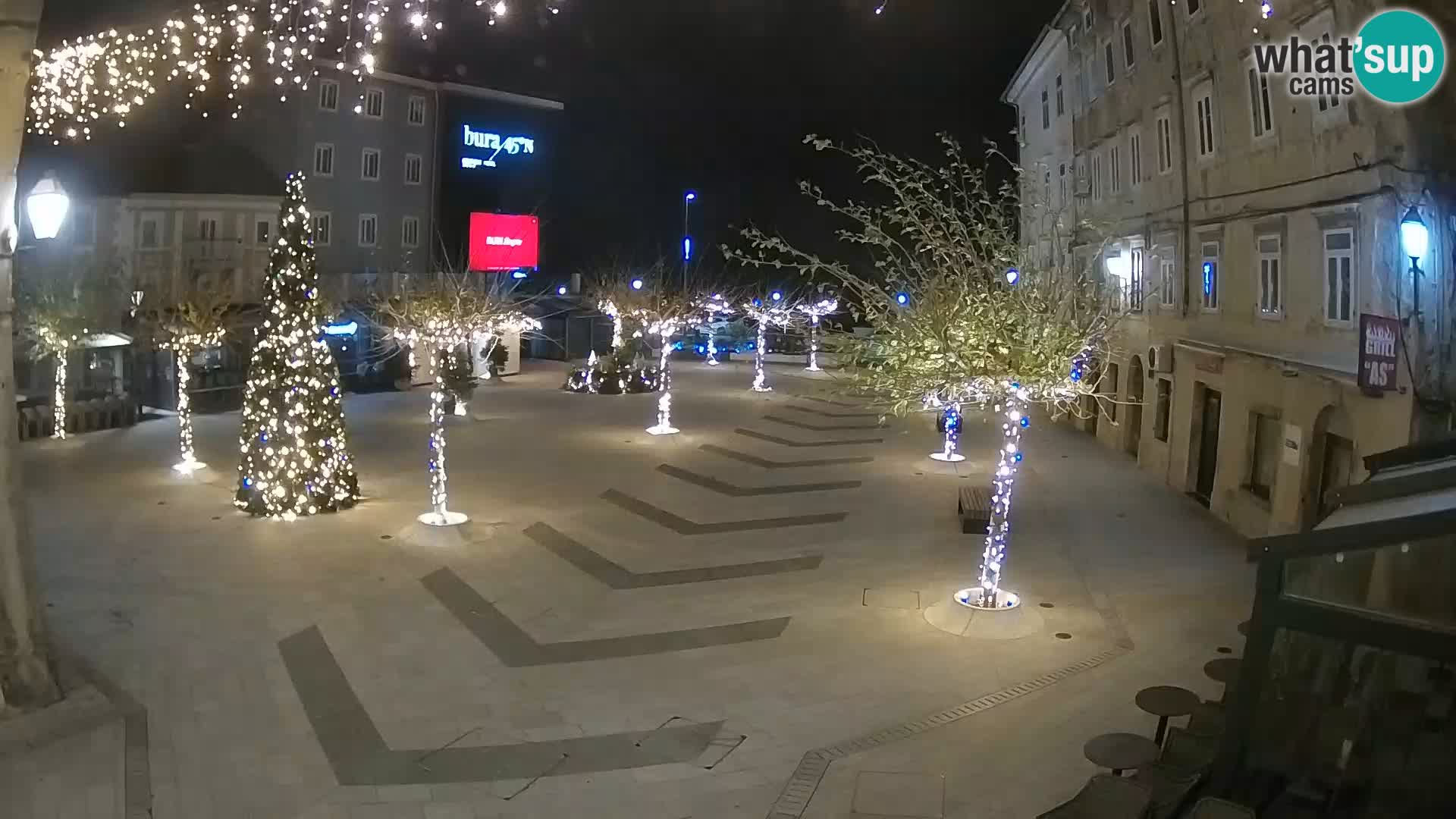Center of Senj city – Pavlin square – Live Cam Dalmatia