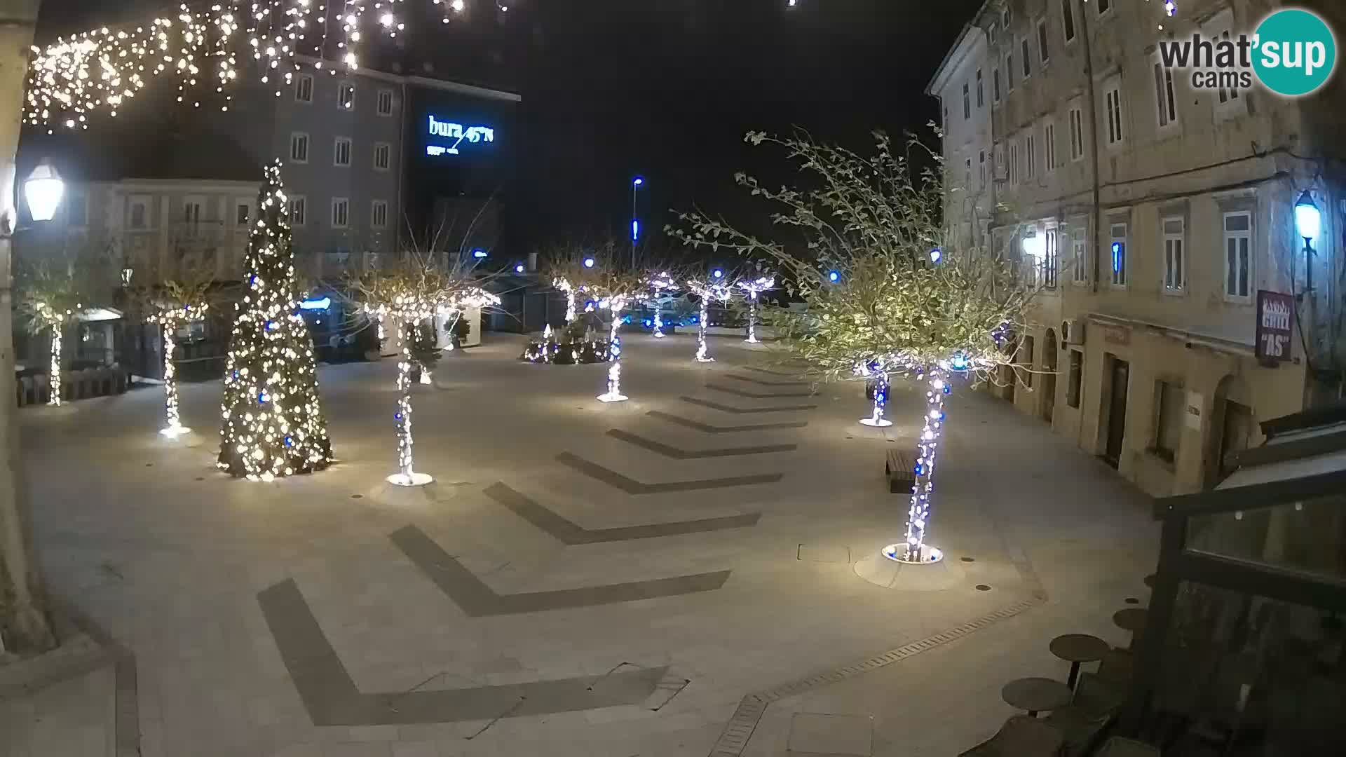 Centro della città di Senj – Piazza Pavlin – Live Cam Dalmazia