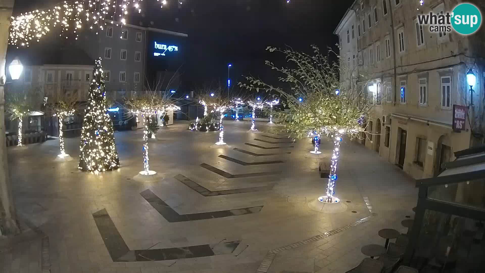 Centre de la ville de Senj – Place Pavlin – Live Cam Dalmatie