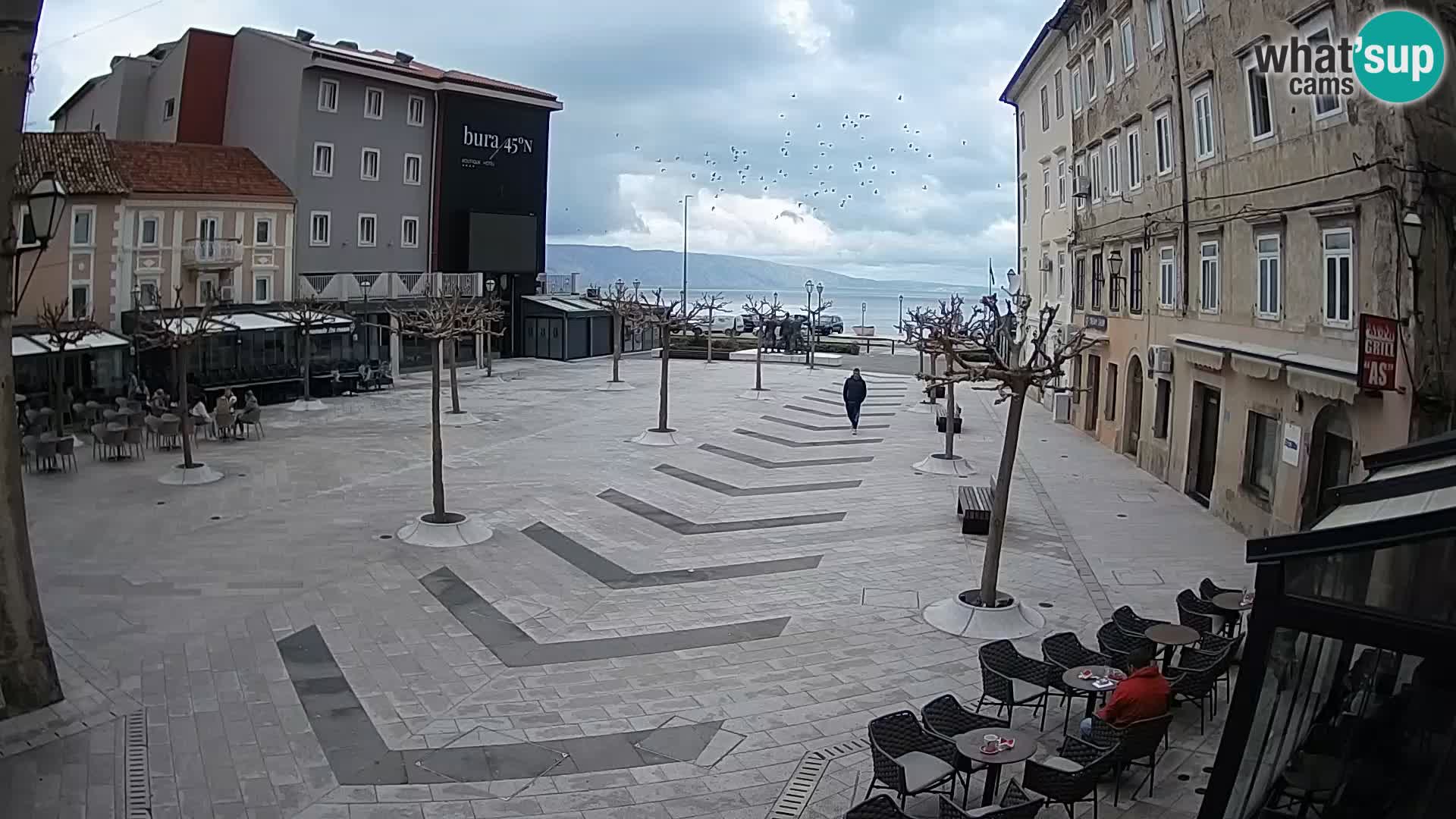 Center of Senj city – Pavlin square – Live Cam Dalmatia