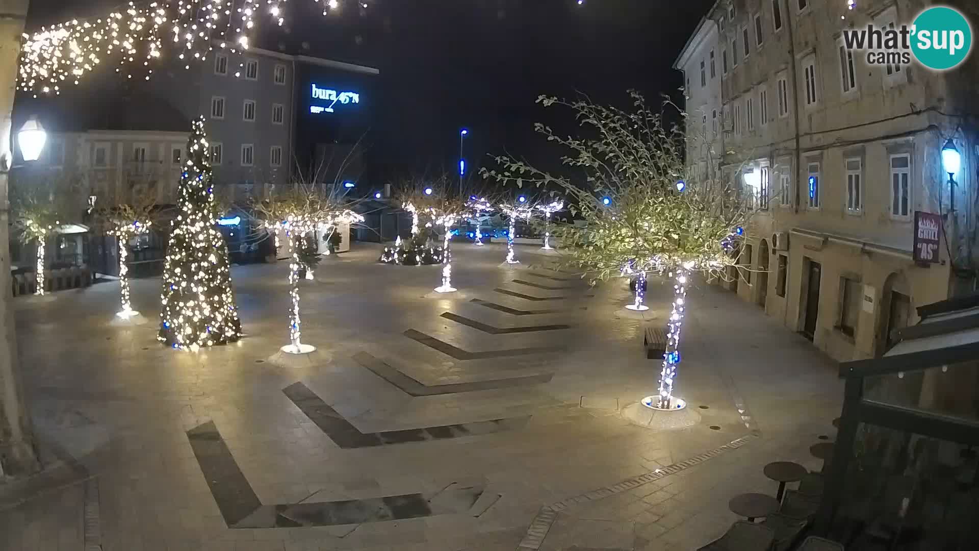 Center of Senj city – Pavlin square – Live Cam Dalmatia