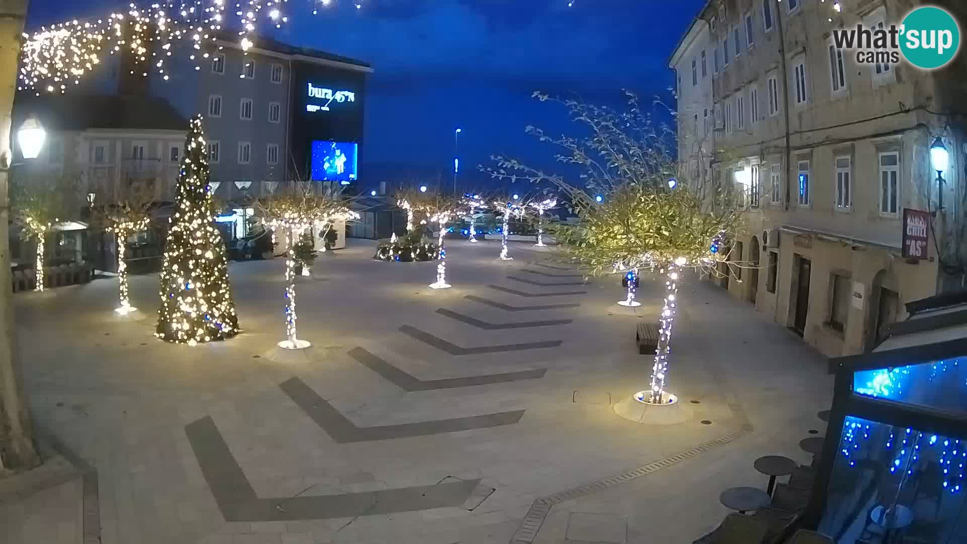 Center of Senj city – Pavlin square – Live Cam Dalmatia