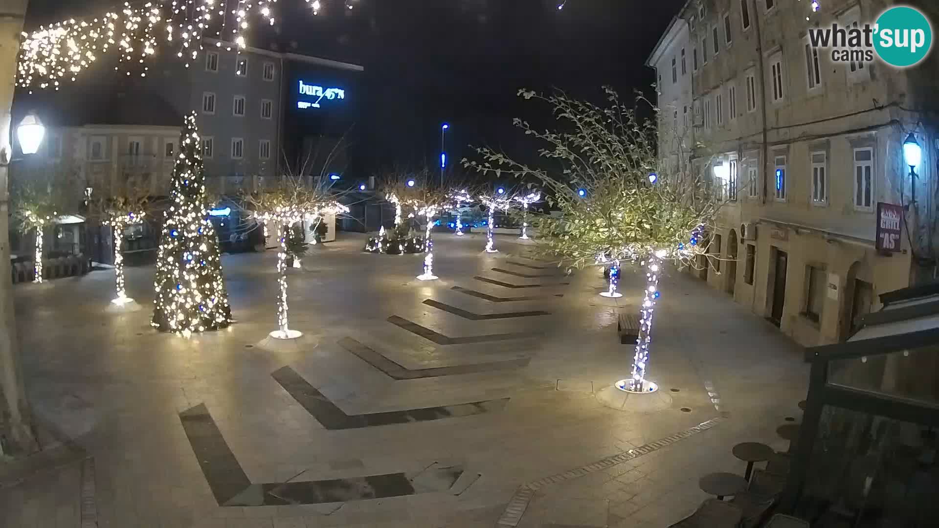 Centro della città di Senj – Piazza Pavlin – Live Cam Dalmazia