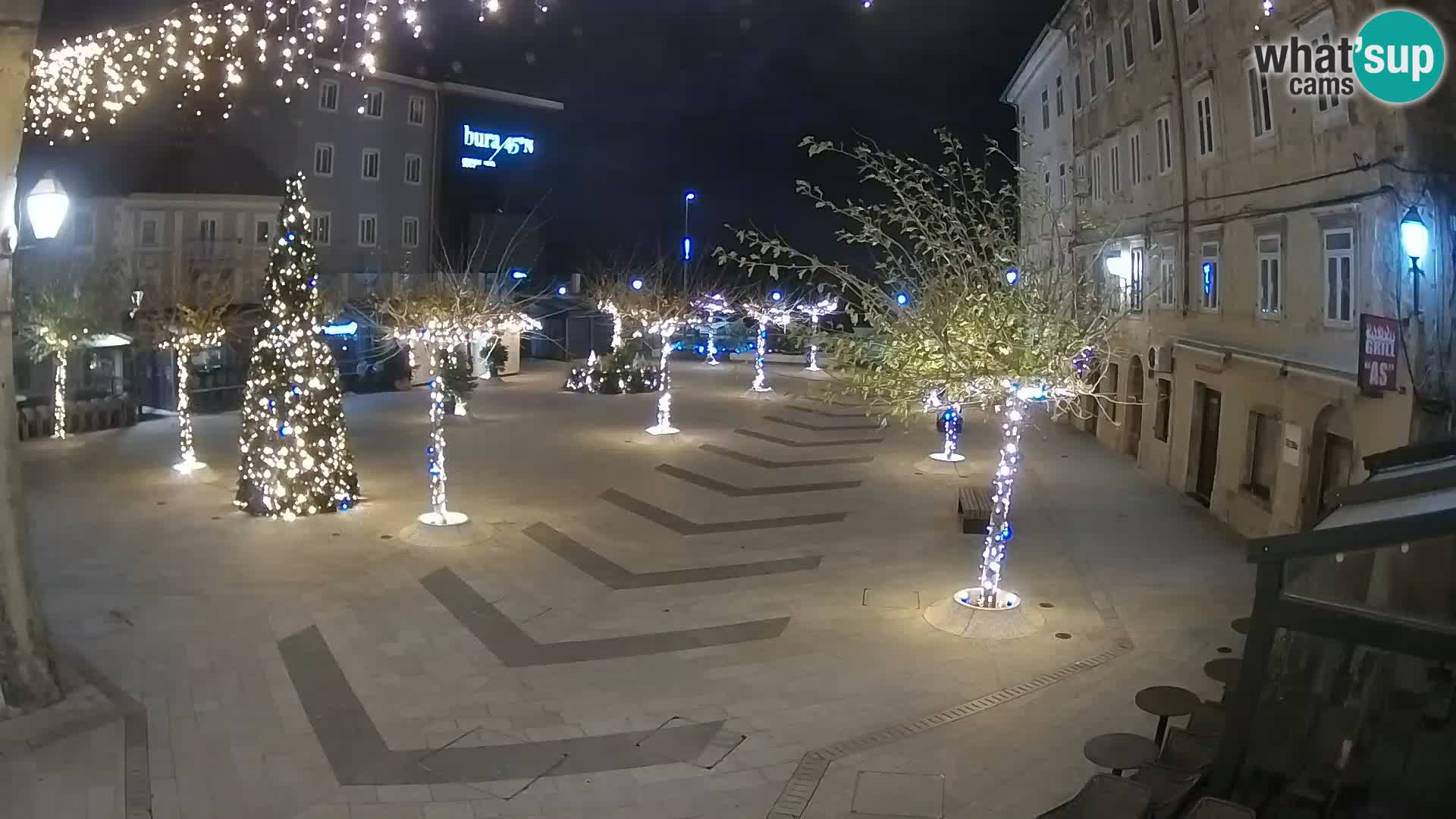 Center of Senj city – Pavlin square – Live Cam Dalmatia