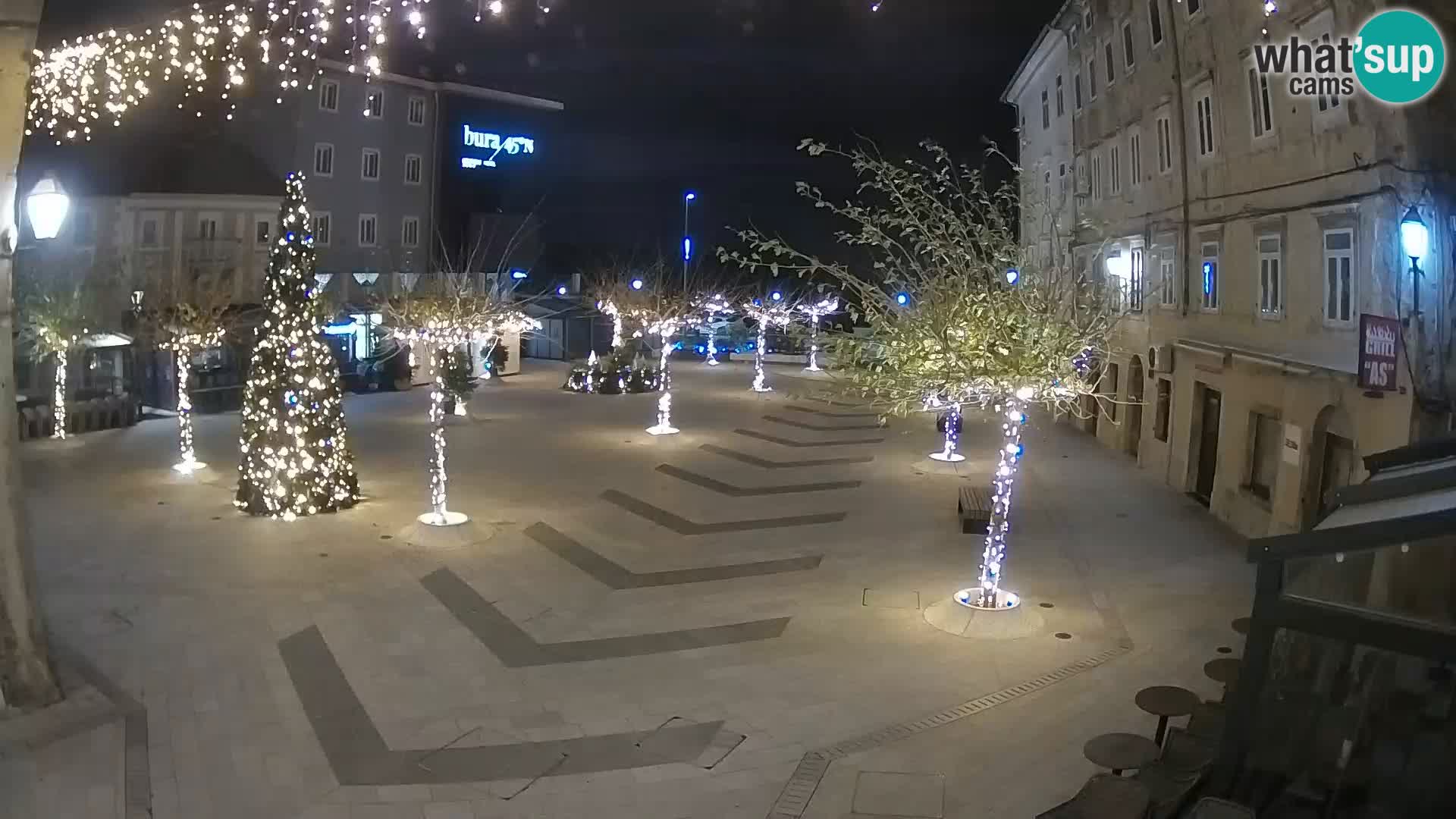 Centre de la ville de Senj – Place Pavlin – Live Cam Dalmatie