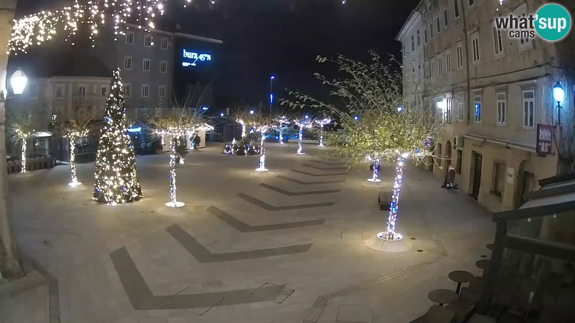 Centre de la ville de Senj – Place Pavlin – Live Cam Dalmatie