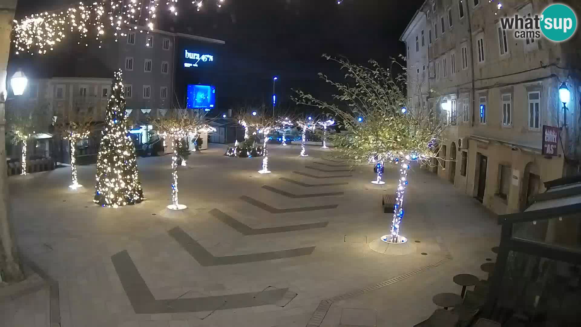 Center of Senj city – Pavlin square – Live Cam Dalmatia
