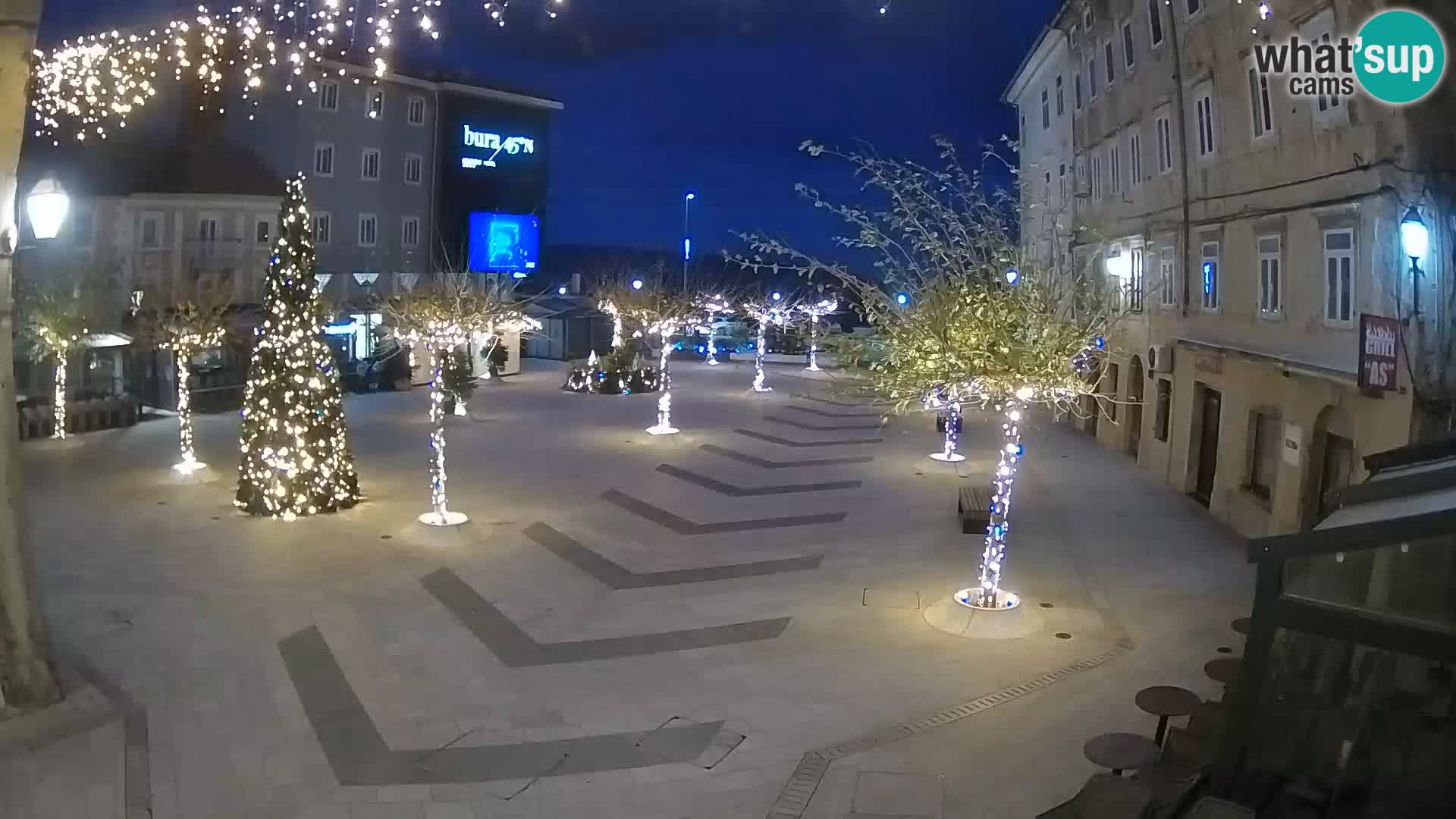 Centre de la ville de Senj – Place Pavlin – Live Cam Dalmatie