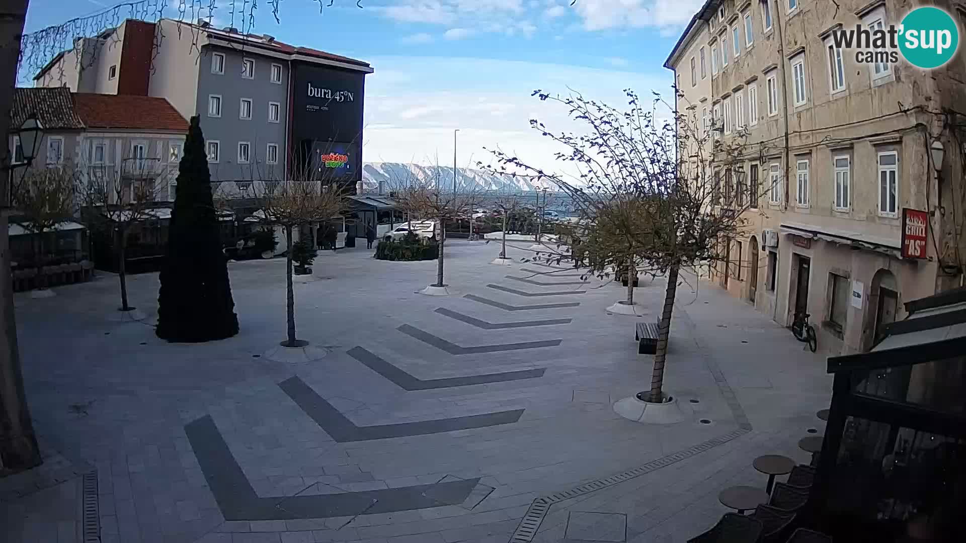 Centre de la ville de Senj – Place Pavlin – Live Cam Dalmatie