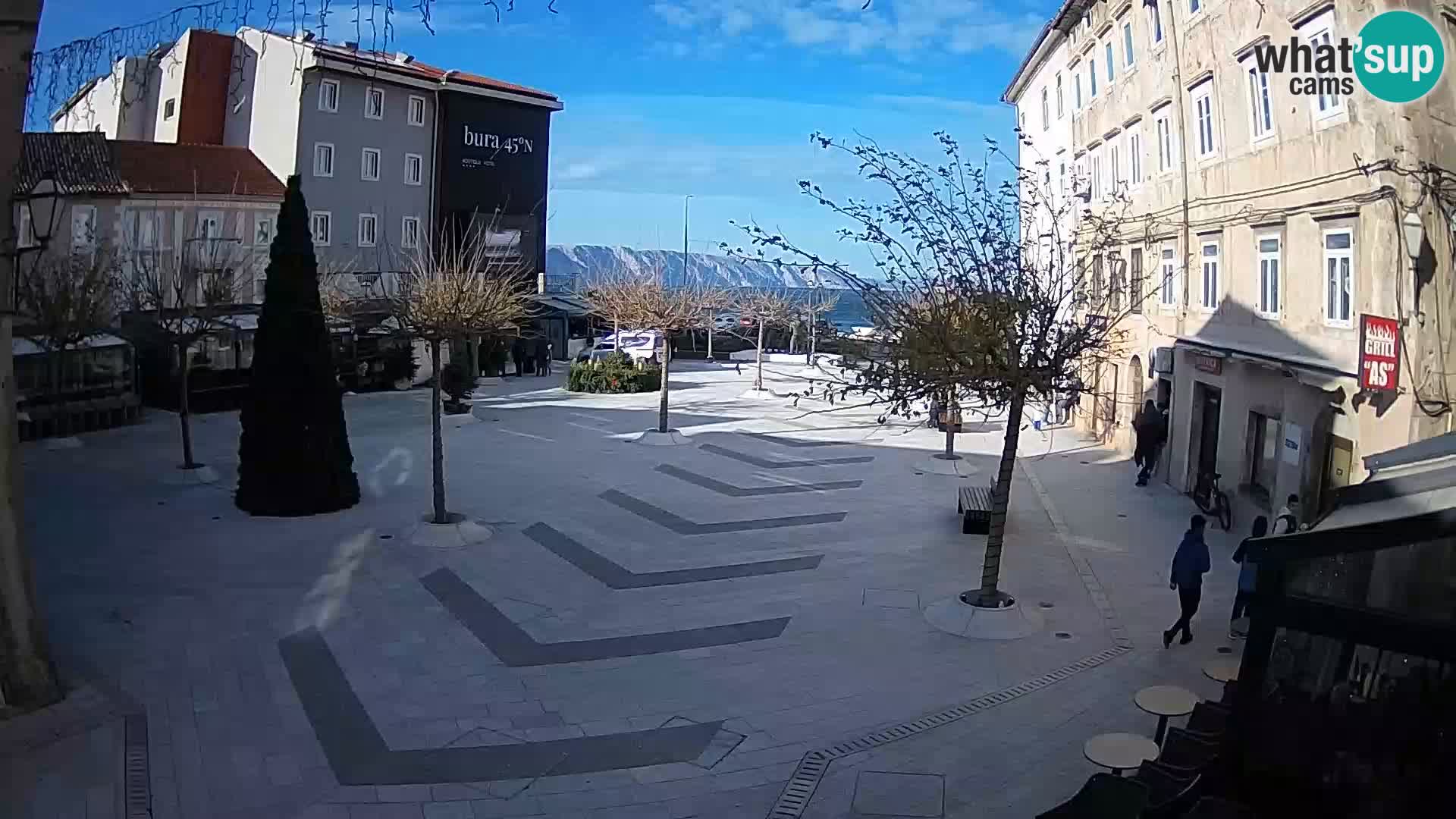 Centro della città di Senj – Piazza Pavlin – Live Cam Dalmazia
