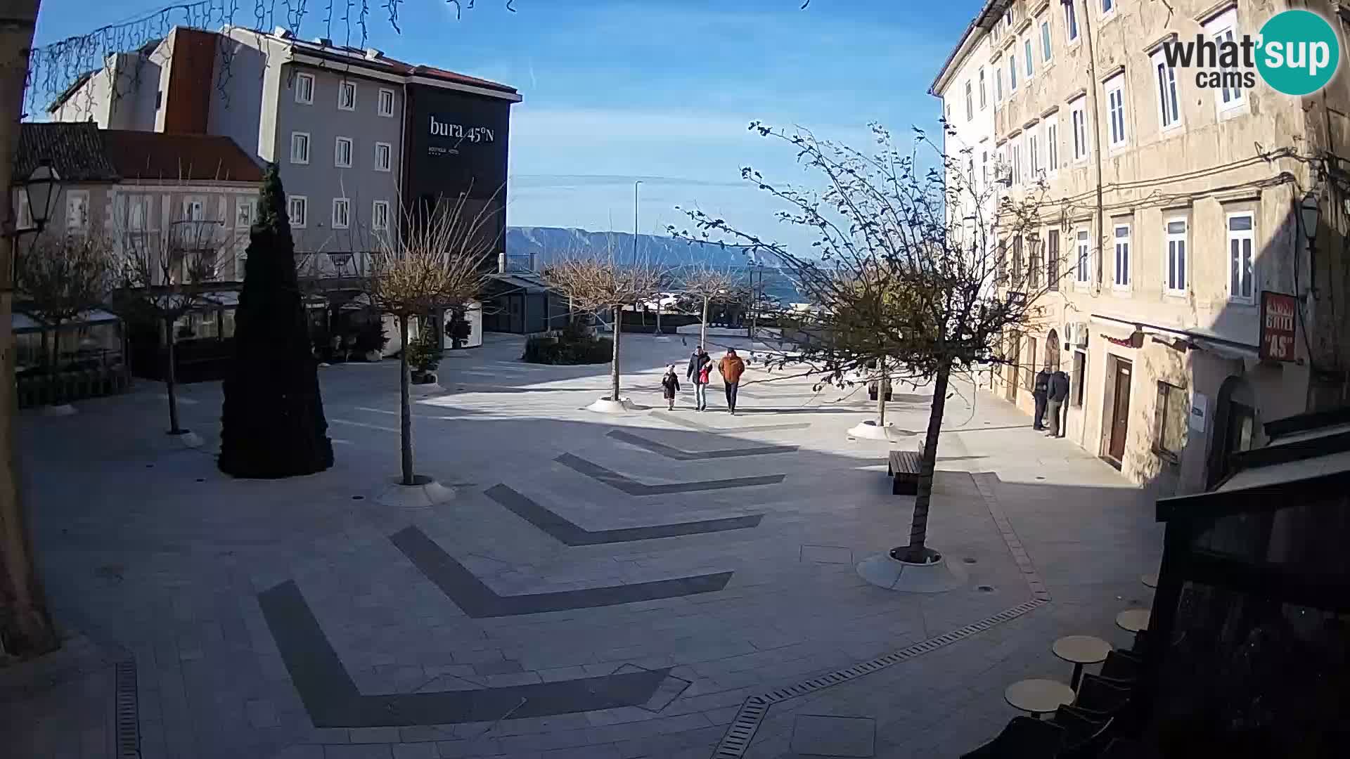 Center of Senj city – Pavlin square – Live Cam Dalmatia