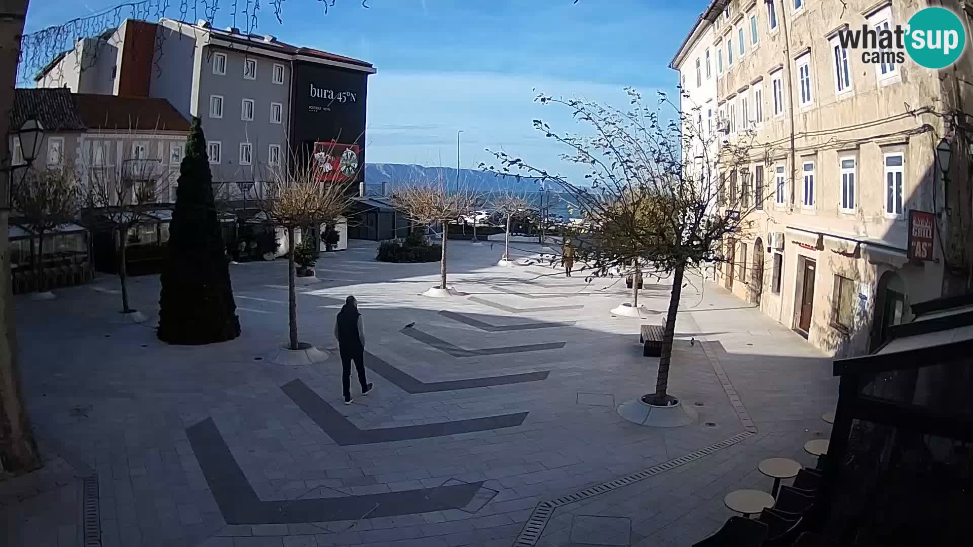Centro della città di Senj – Piazza Pavlin – Live Cam Dalmazia