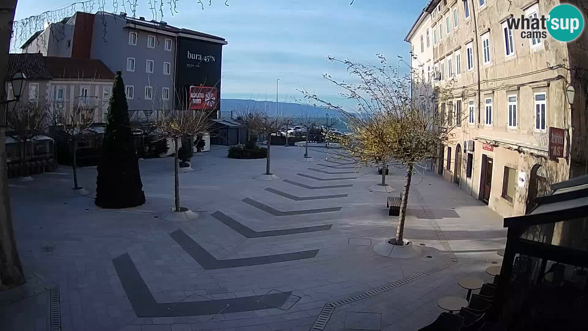 Center of Senj city – Pavlin square – Live Cam Dalmatia