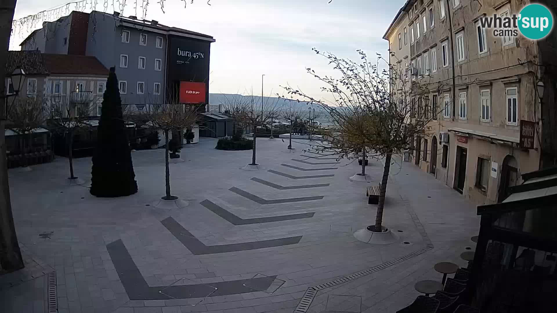 Centro della città di Senj – Piazza Pavlin – Live Cam Dalmazia