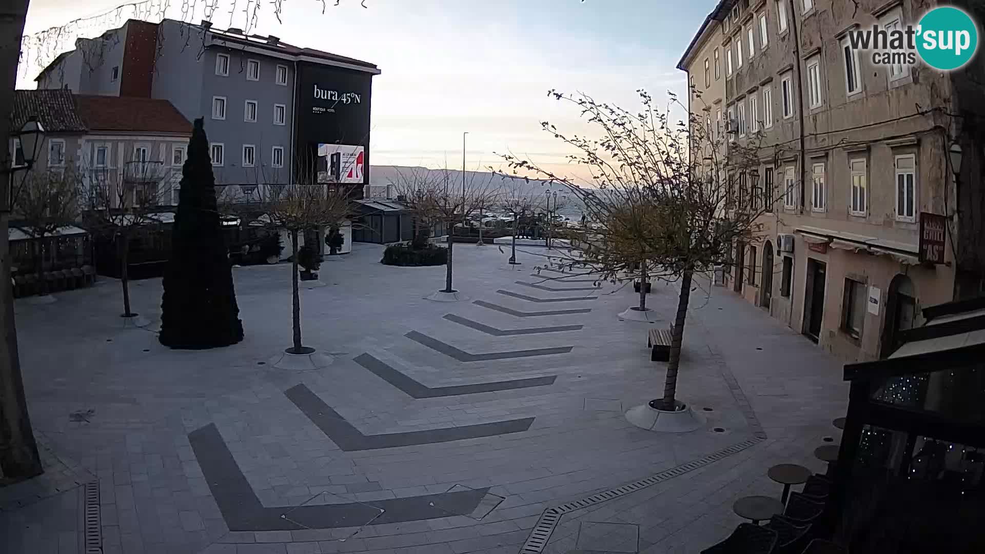 Center of Senj city – Pavlin square – Live Cam Dalmatia