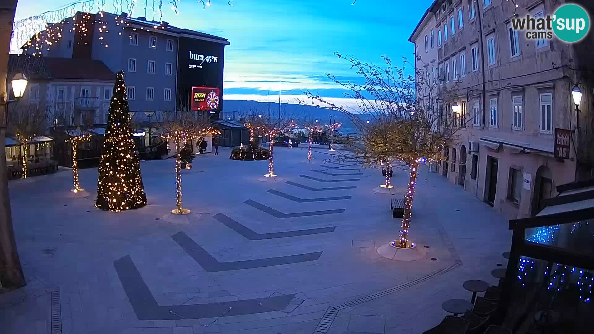 Centro della città di Senj – Piazza Pavlin – Live Cam Dalmazia