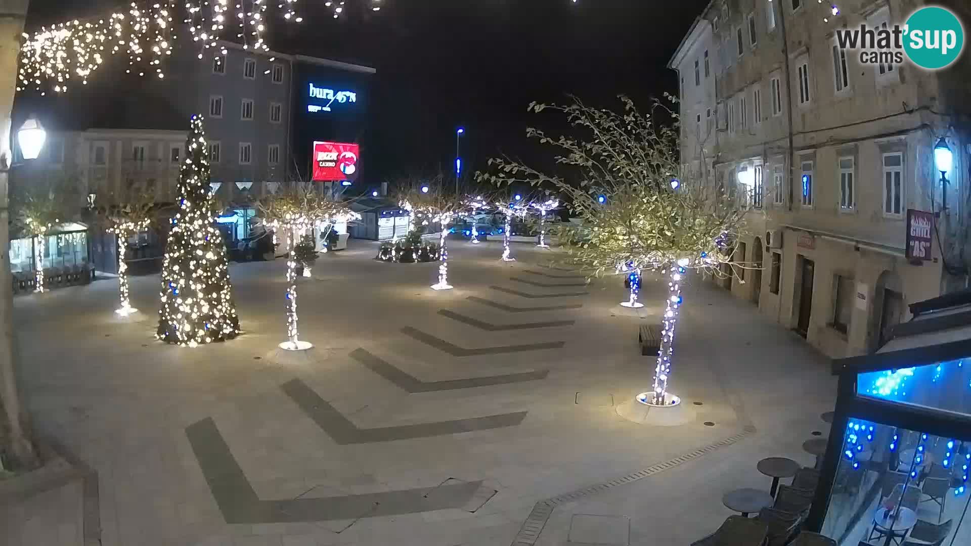 Center of Senj city – Pavlin square – Live Cam Dalmatia