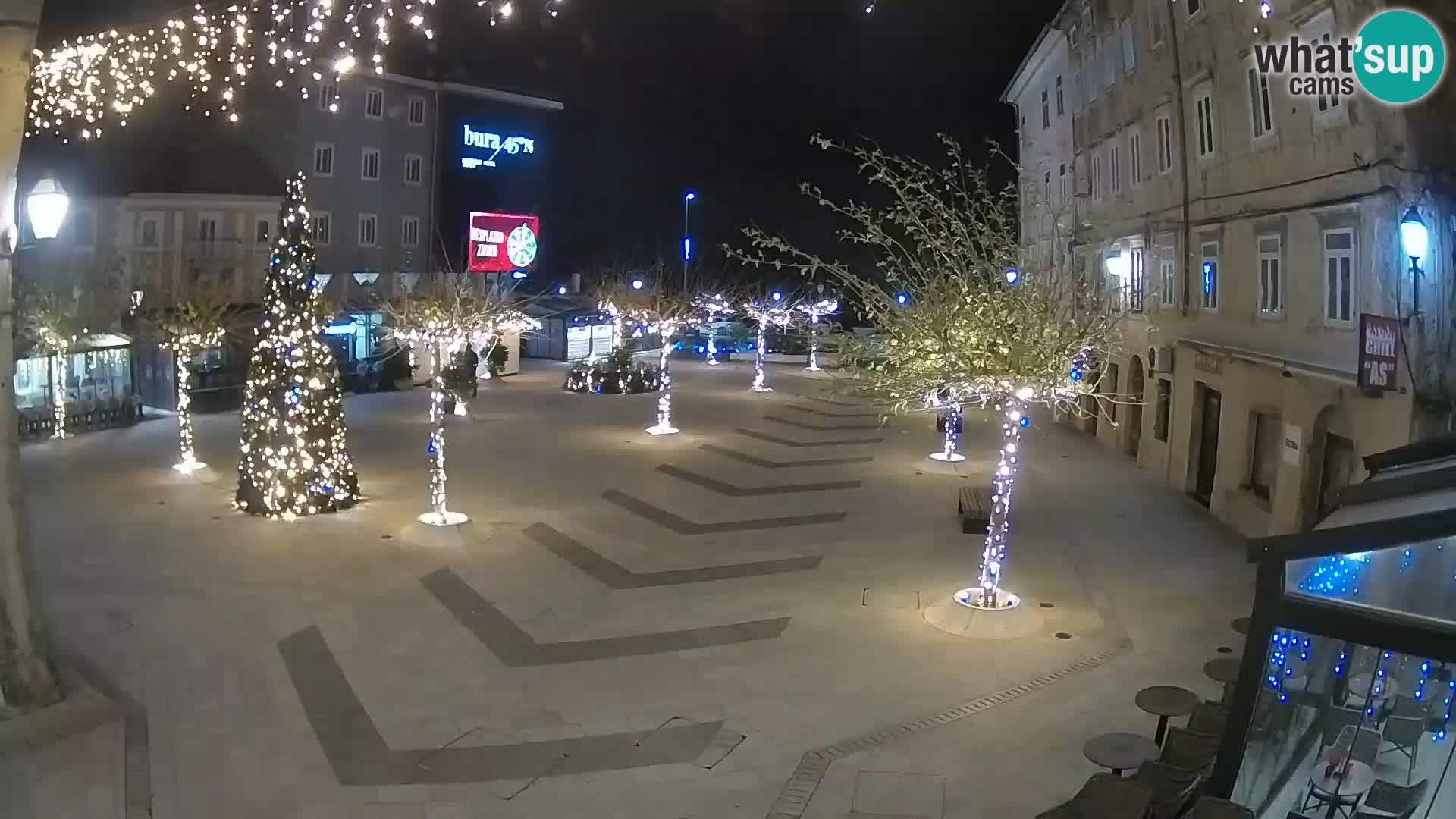 Centro della città di Senj – Piazza Pavlin – Live Cam Dalmazia