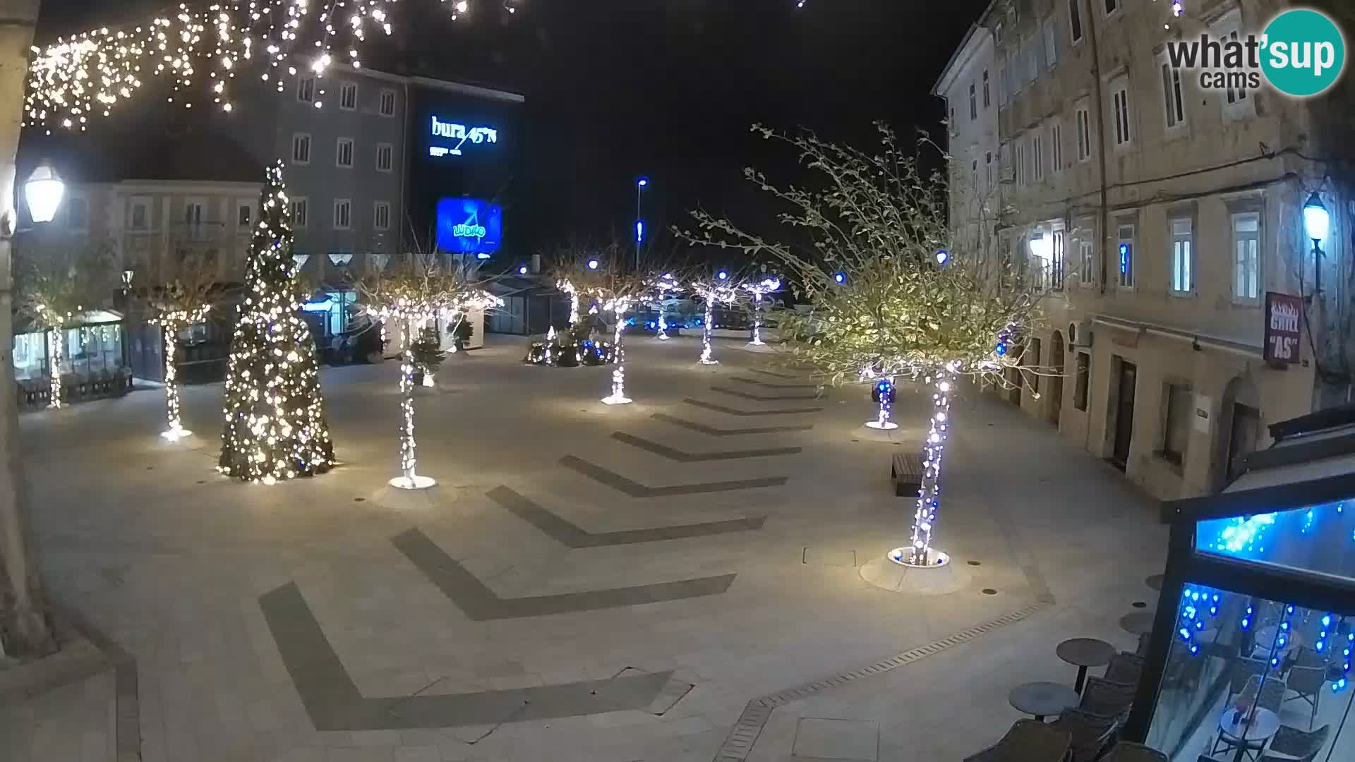 Centre de la ville de Senj – Place Pavlin – Live Cam Dalmatie