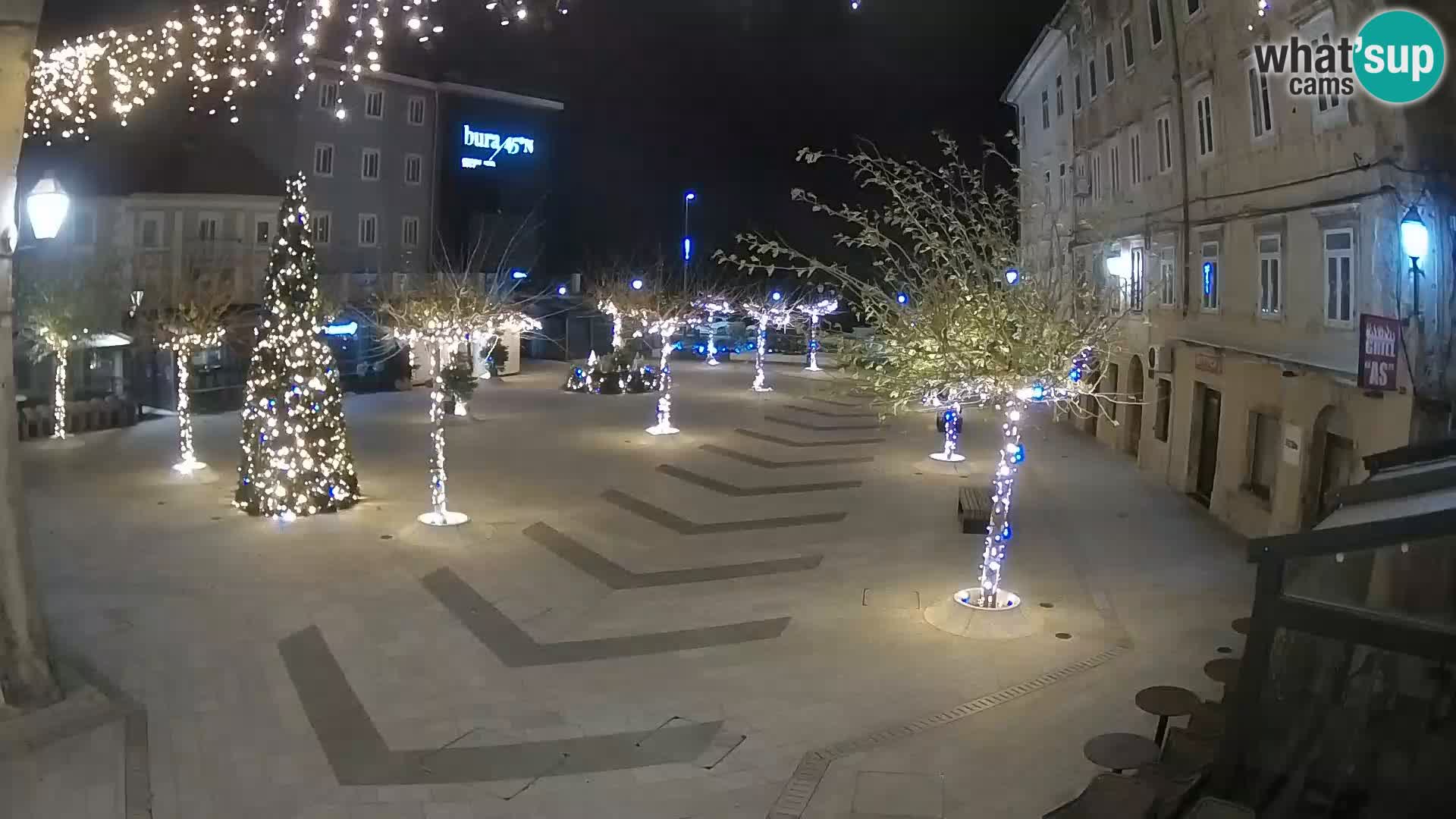 Centre de la ville de Senj – Place Pavlin – Live Cam Dalmatie