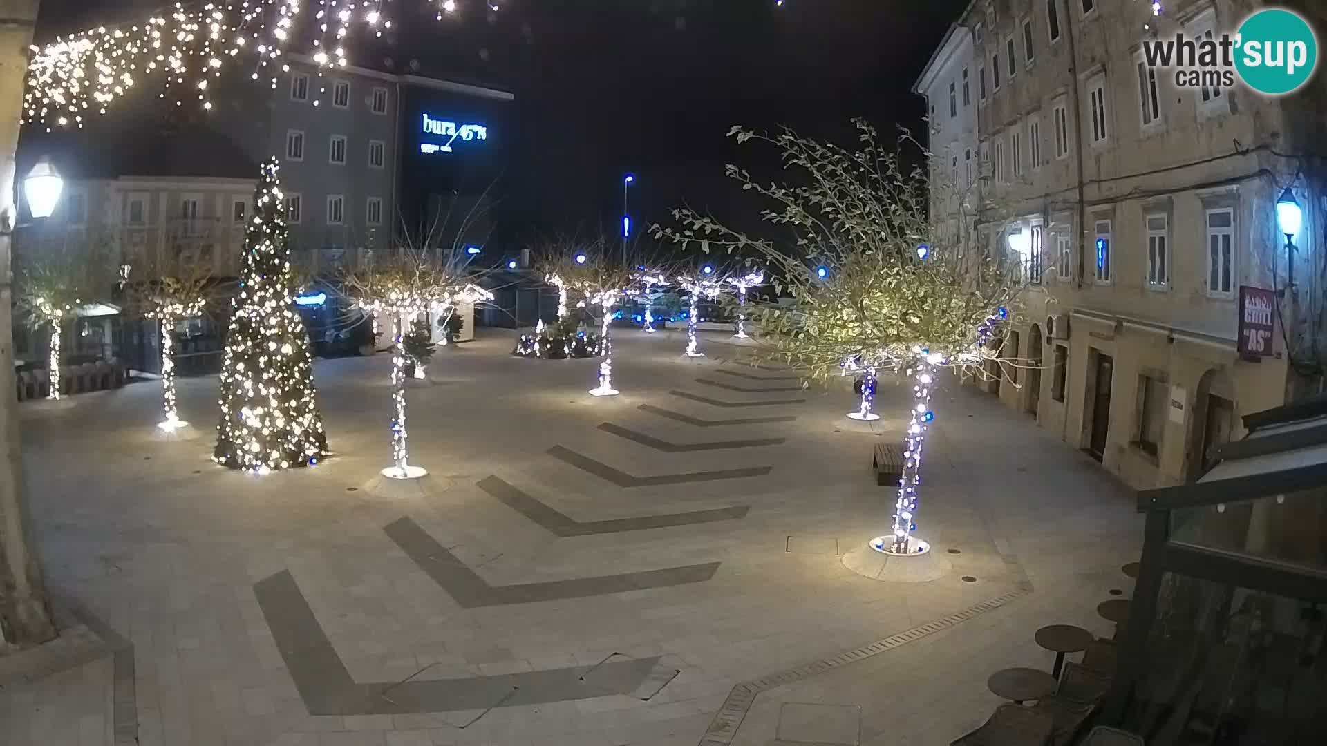 Centre de la ville de Senj – Place Pavlin – Live Cam Dalmatie