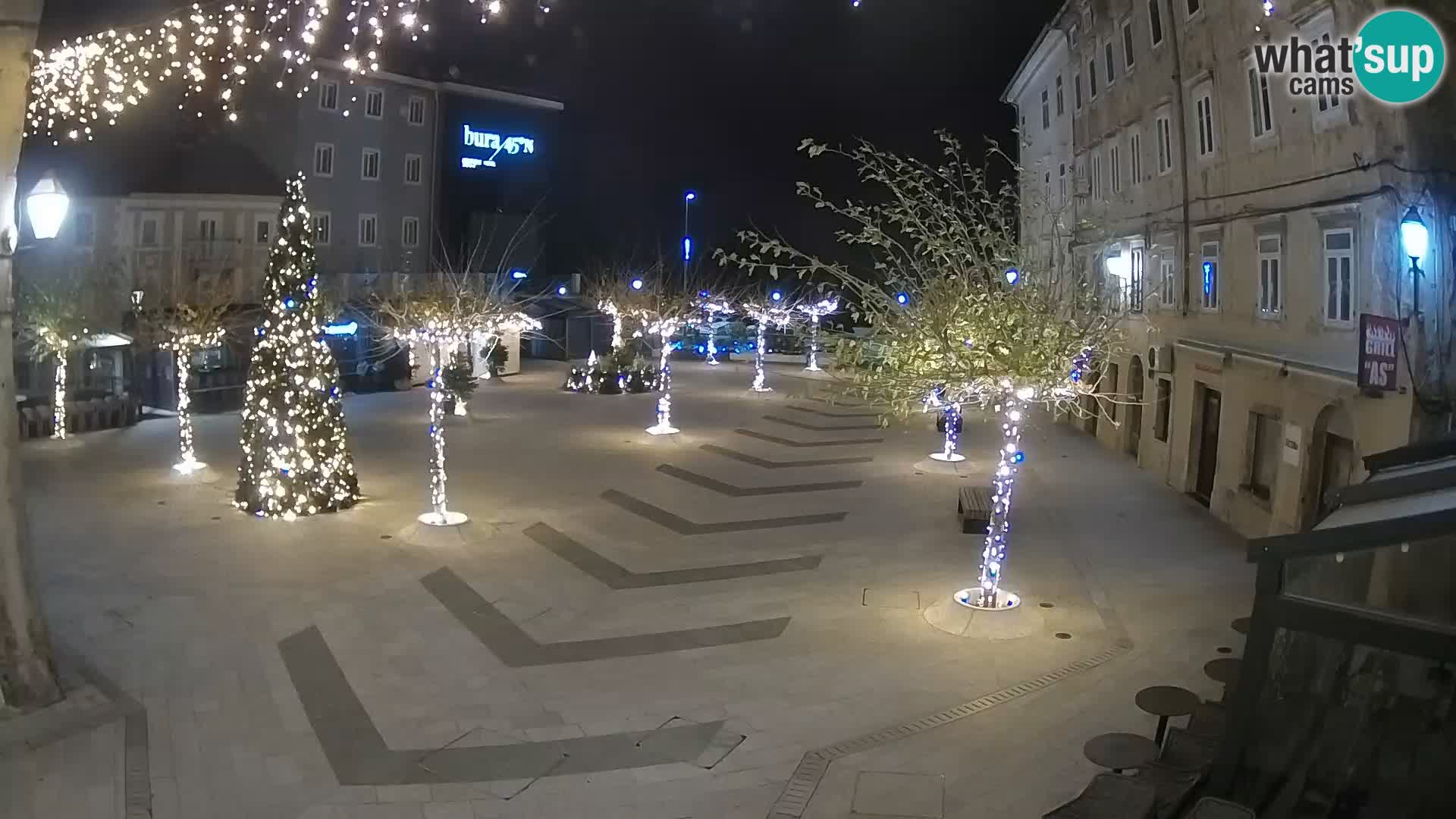 Centre de la ville de Senj – Place Pavlin – Live Cam Dalmatie