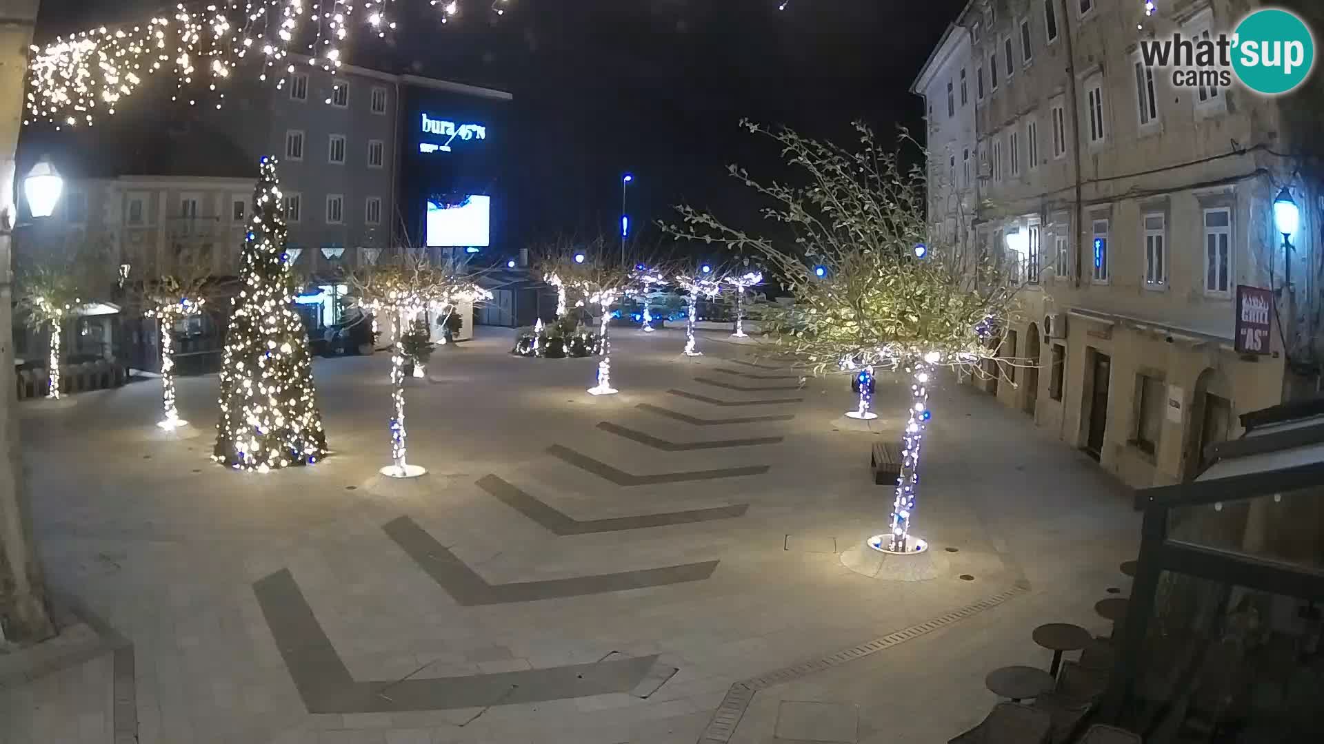 Centre de la ville de Senj – Place Pavlin – Live Cam Dalmatie
