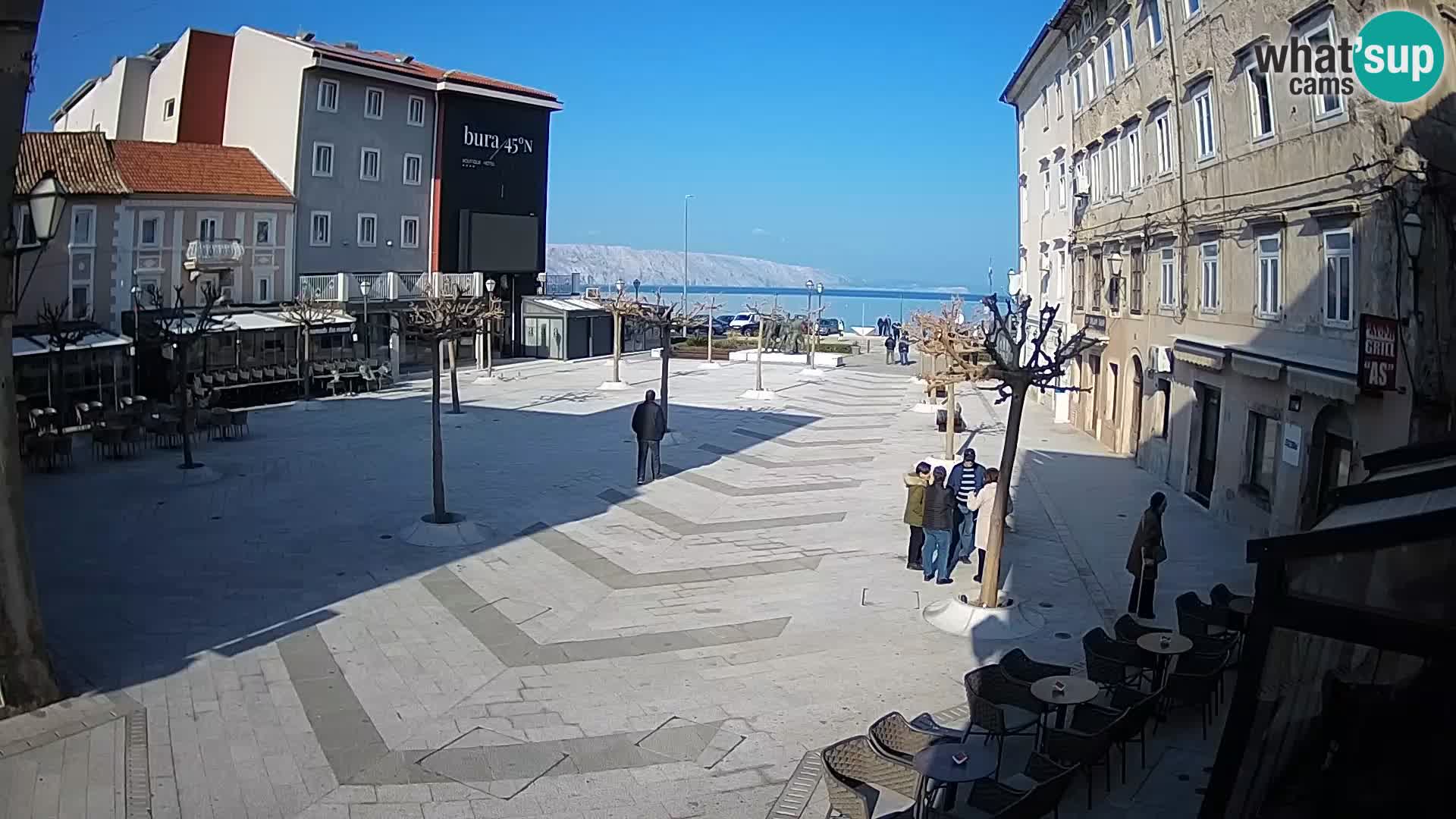 Center of Senj city – Pavlin square – Live Cam Dalmatia
