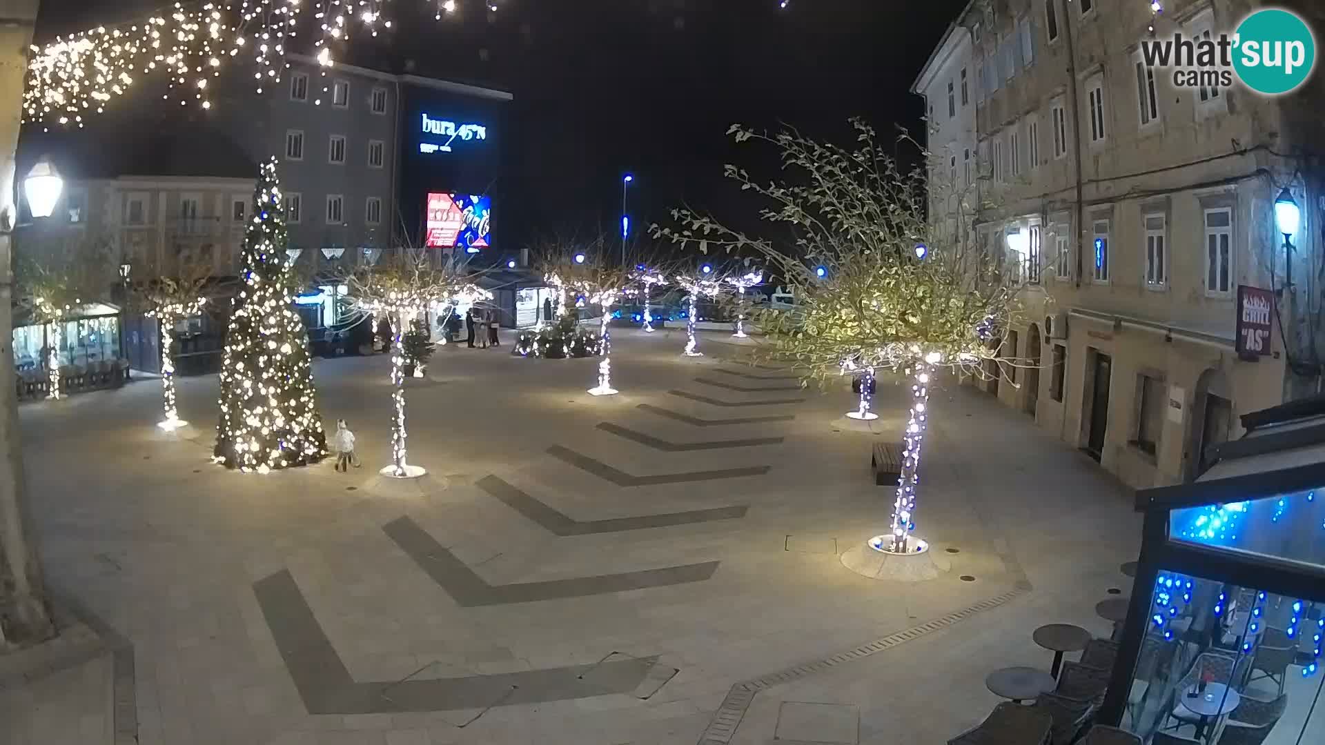 Centre de la ville de Senj – Place Pavlin – Live Cam Dalmatie