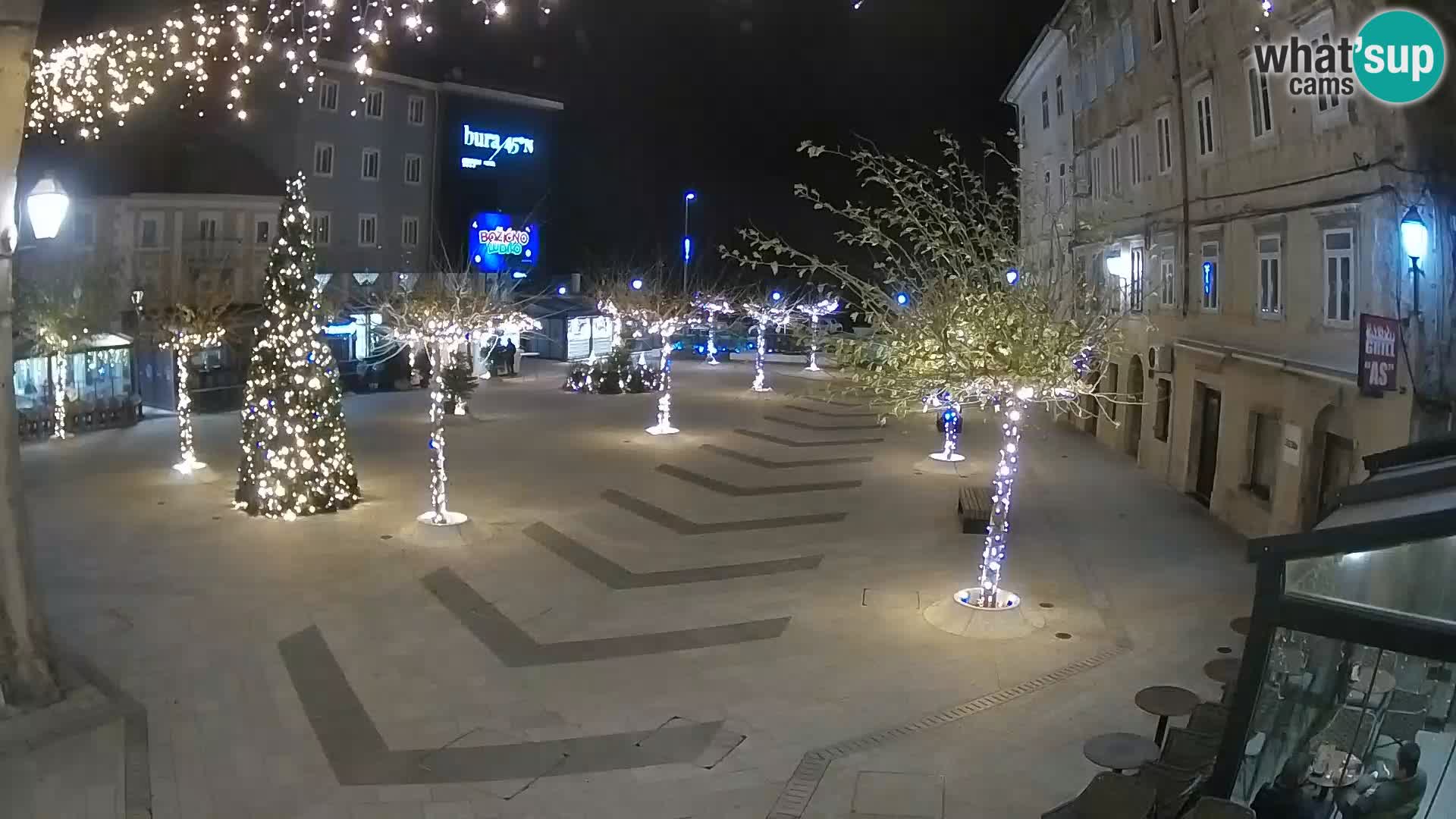 Zentrum der Stadt Senj – Pavlin platz – Live Cam Dalmatia