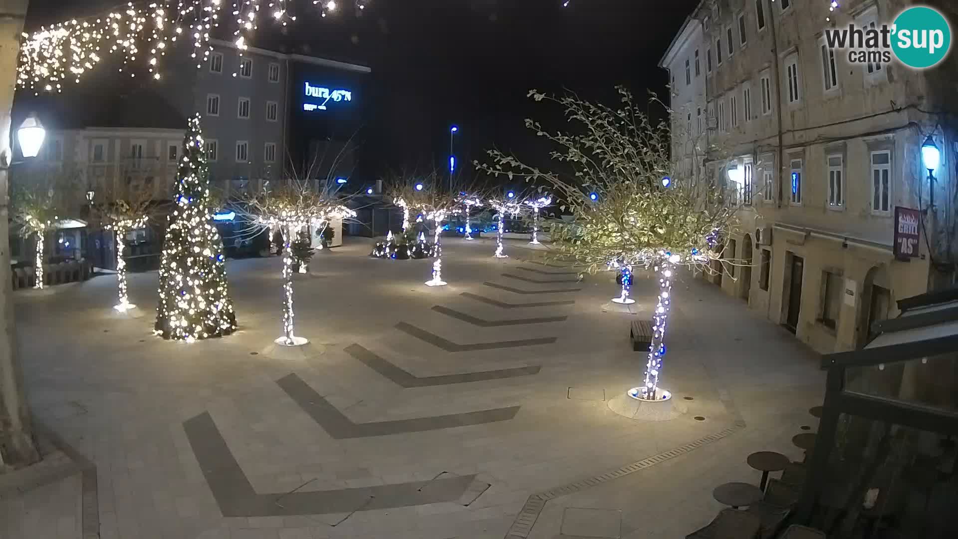 Center of Senj city – Pavlin square – Live Cam Dalmatia