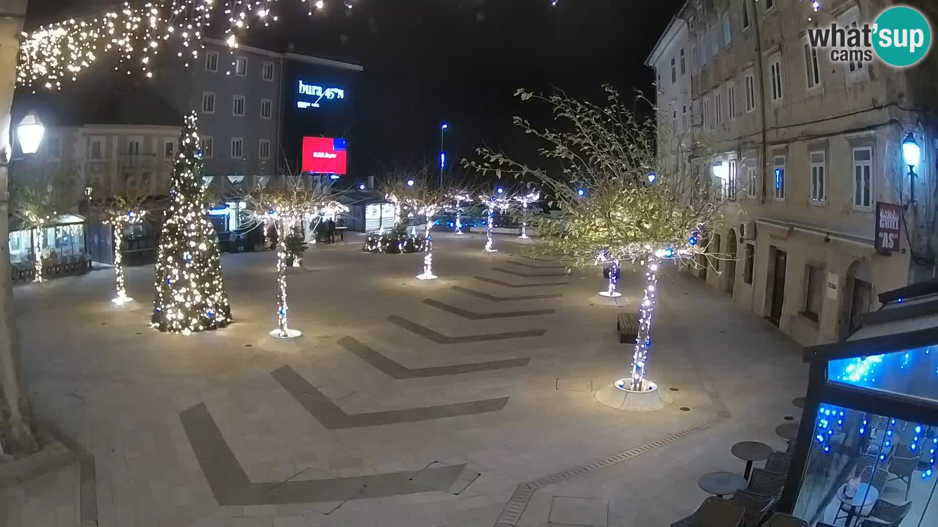 Center of Senj city – Pavlin square – Live Cam Dalmatia