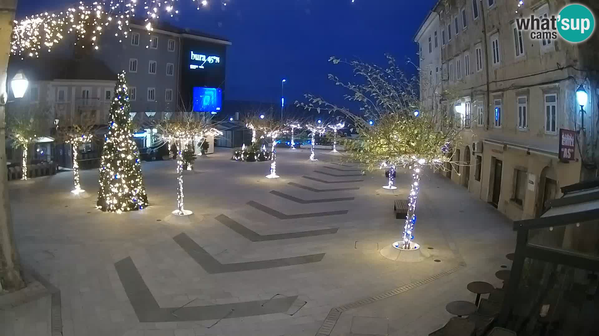 Centro della città di Senj – Piazza Pavlin – Live Cam Dalmazia