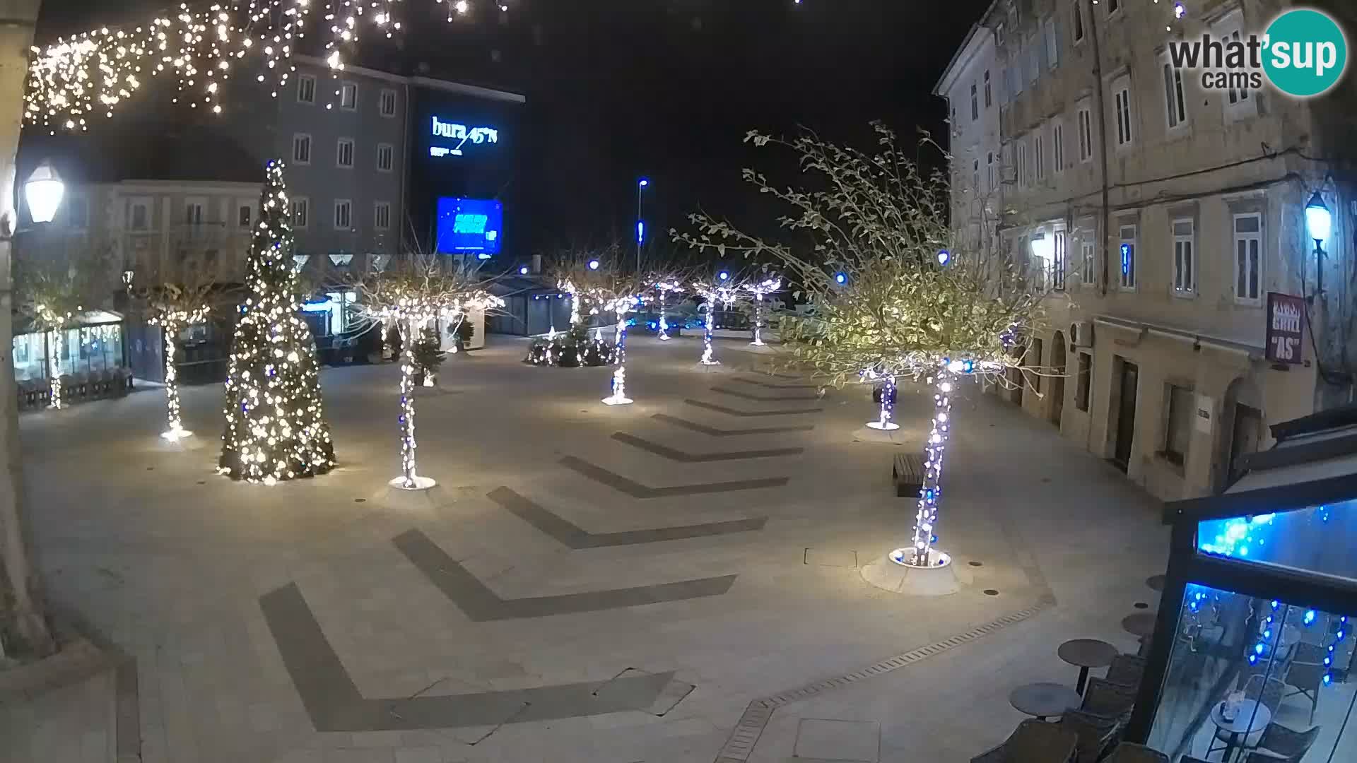 Center of Senj city – Pavlin square – Live Cam Dalmatia