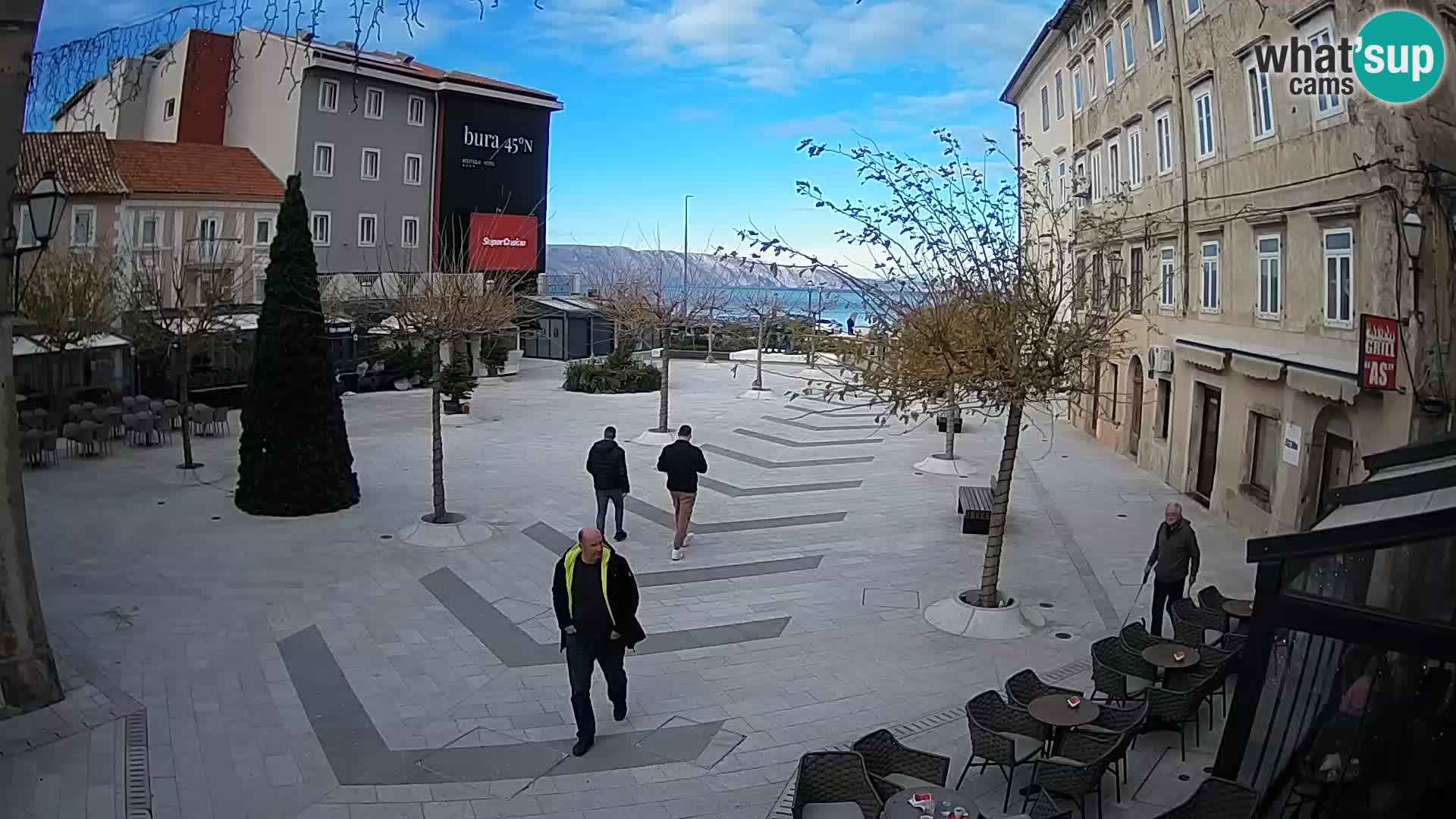 Center of Senj city – Pavlin square – Live Cam Dalmatia