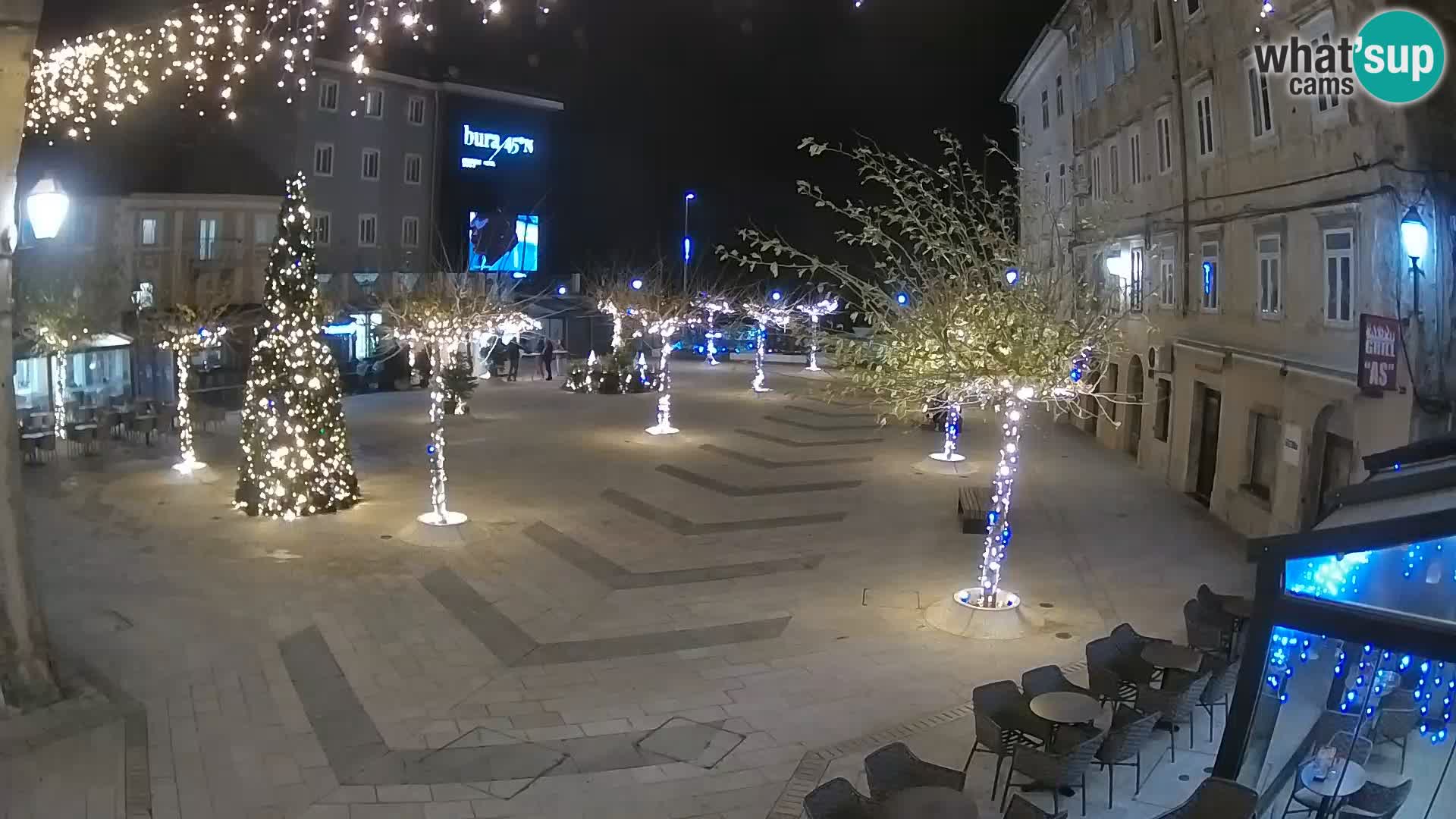 Center of Senj city – Pavlin square – Live Cam Dalmatia