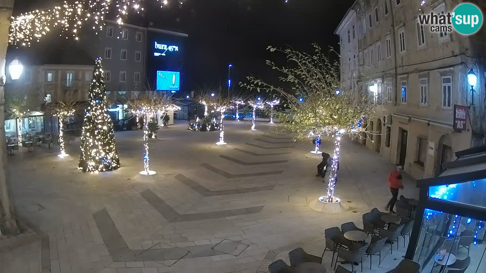 Center of Senj city – Pavlin square – Live Cam Dalmatia