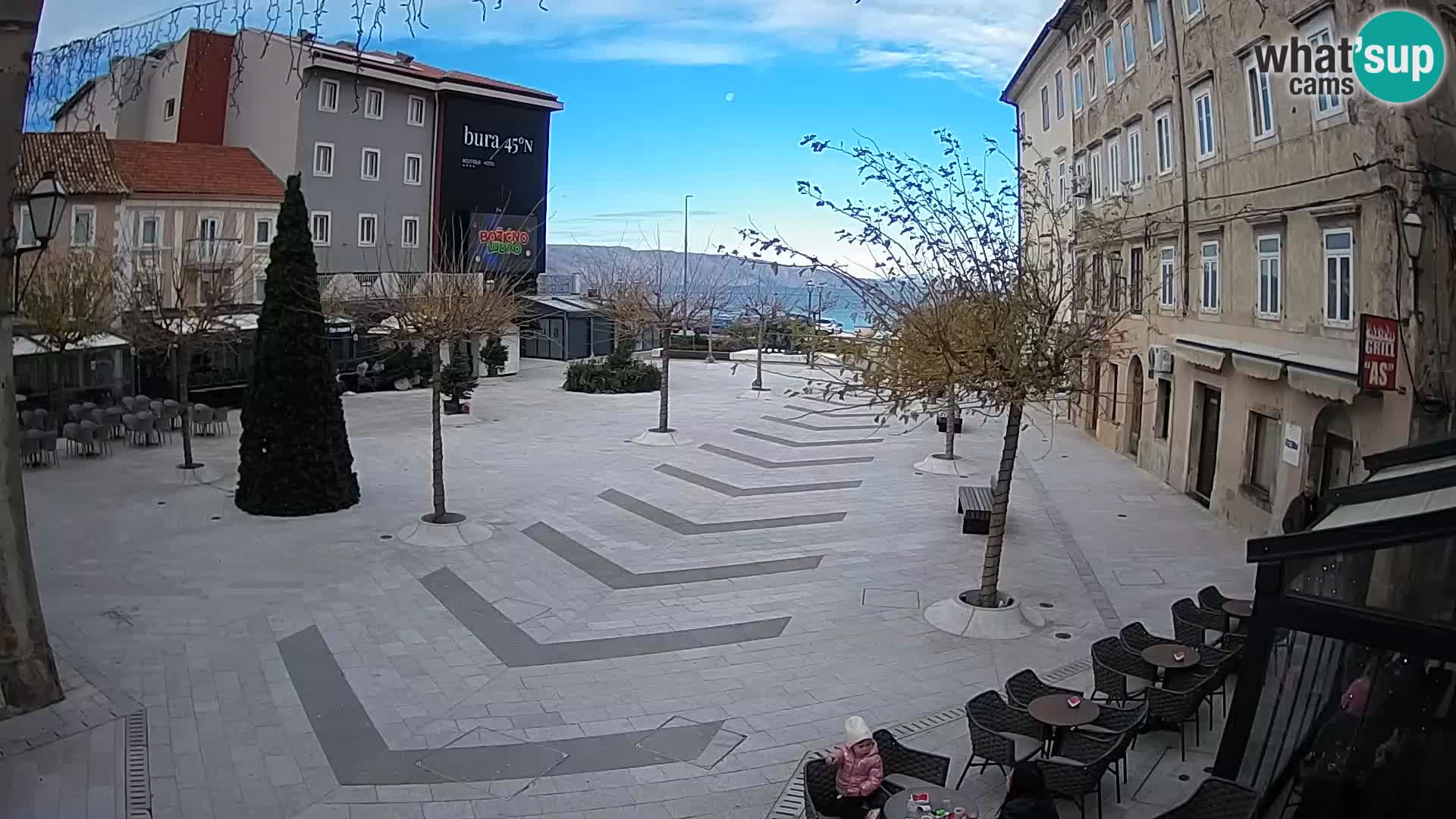 Centro della città di Senj – Piazza Pavlin – Live Cam Dalmazia