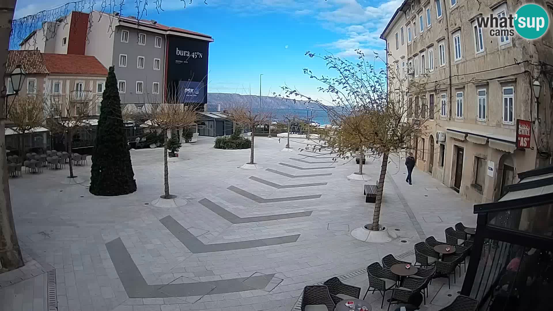 Centre de la ville de Senj – Place Pavlin – Live Cam Dalmatie