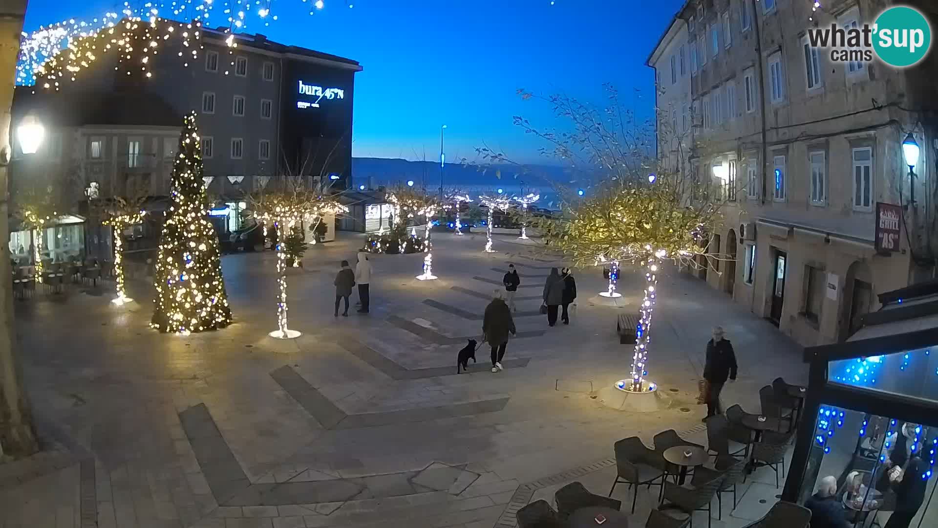 Centre de la ville de Senj – Place Pavlin – Live Cam Dalmatie