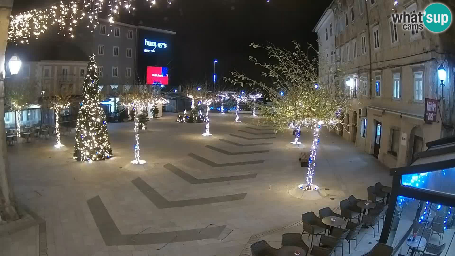Centro della città di Senj – Piazza Pavlin – Live Cam Dalmazia