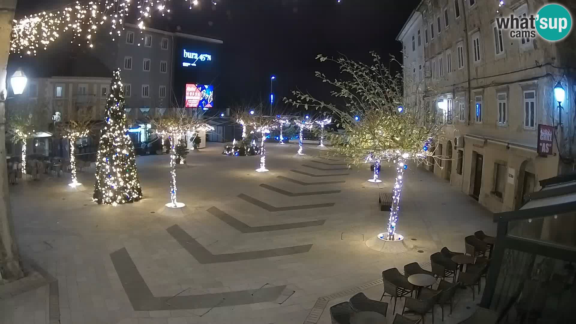Center of Senj city – Pavlin square – Live Cam Dalmatia