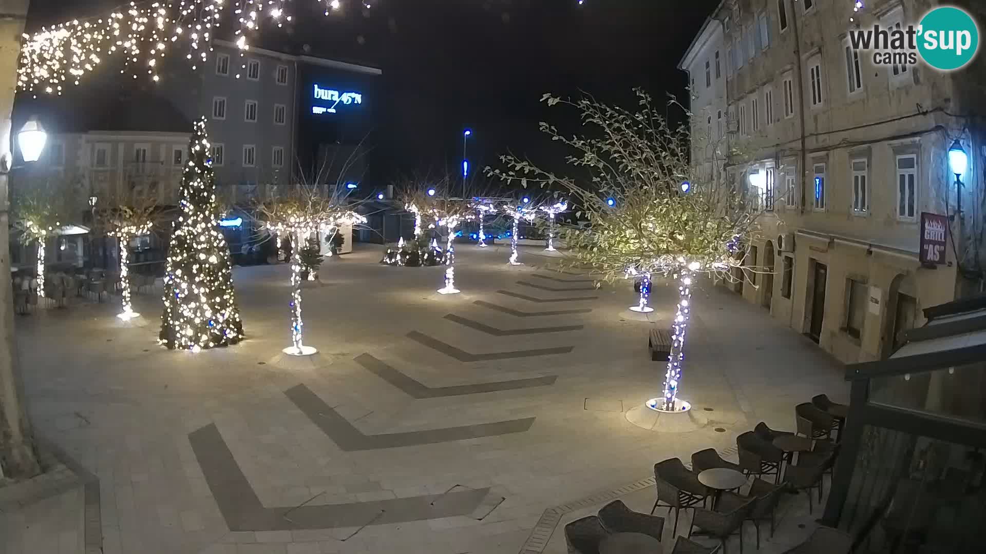 Center of Senj city – Pavlin square – Live Cam Dalmatia